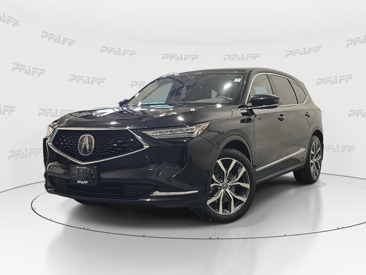 **The online price includes a $1000 financing credit. For cash purchases, an additional $1000 dollars will be added to the price.** This disclosure applied to pre-owned inventory only: The online price includes a $1000 financing credit. For cash purchases, an additional $1000 dollars will be added to the price.*This 2022 Acura MDX Tech from Acura of Thornhill delivers premium comfort, confident utility, and the refined feel drivers expect from Acura. Finished in Black with a Medium Parchment interior, this used luxury SUV shows 119,097 km and offers a smart mix of safety, convenience, and everyday versatility for family travel or commuting in Thornhill.FEATURES OF THE MDX TechPremium Acura design with practical luxuryPower liftgate adds daily loading easeHeated steering wheel for cold morningsMemory seating saves preferred settingsADVANCED SAFETY FEATURESBackup camera helps with reversing visibilityBlind spot monitor supports lane changesCross traffic alert boosts parking confidenceLane departure warning adds extra awarenessPERFORMANCE AND EFFICIENCYAutomatic transmission delivers smooth daily drivingPower steering offers easy urban handlingStability control helps maintain composed tractionLimited slip differential supports confident gripCOMFORT AND CONVENIENCEHeated front seats add winter comfortFront air conditioning keeps cabin pleasantKeyless entry simplifies everyday accessCruise control supports relaxed highway travelTECHNOLOGY AND CONNECTIVITYBluetooth integration supports hands-free communicationSatellite radio expands entertainment choicesHD Radio adds clear audio qualitySmart device integration keeps apps accessibleCARGO SPACEFour-door layout improves passenger loading conveniencePower liftgate helps with cargo accessRear spoiler complements utility and styleFlexible SUV shape supports daily haulingAWARDS & RECOGNITIONSTop Safety Pick Plus, Insurance Institute, 2022Best Buy Award, The Car Guide, 2022WHAT OTHER OWNERS LIKEQuiet ride with comfortable highway mannersUser-friendly technology for daily convenienceStrong safety confidence in busy trafficSpacious cabin for family road tripsThe 2022 Acura MDX Tech is well equipped with many features that make daily driving easier and more rewarding. This Acura SUV includes anti-lock braking system, traction control, child safety locks, tire pressure monitoring, automatic headlights, heated mirrors, turn signal mirrors, power windows, and an auto-dimming rearview mirror.Inside, the 2022 Acura MDX Tech presents an upscale and inviting cabin with thoughtful driver-focused details. Leather seats, a leather steering wheel, an adjustable steering wheel, steering wheel audio controls, and memory seats all help create a premium experience. Heated front seats and a heated steering wheel are especially welcome during Ontario winters.For drivers who value modern connectivity, the 2022 Acura MDX Tech offers the features that matter most. Bluetooth integration, satellite radio, HD Radio, smart device integration, and a WiFi hotspot help keep everyone connected and entertained. These features support both daily errands and longer highway drives with equal ease.This Acura SUV also delivers strong practicality. The power liftgate makes loading groceries, sports gear, or travel bags more convenient. With four doors, a roomy cabin, and the versatility expected from a midsize luxury SUV, this vehicle is ready for family use, business travel, or weekend getaways around Thornhill and beyond.Acura of Thornhill is proud to offer this well-appointed 2022 Acura MDX Tech to shoppers seeking premium value in a used SUV. With its elegant Black finish, advanced driver assistance features, and comfort-focused equipment, this MDX stands out as a balanced choice for drivers who want luxury, safety, and everyday usability.This 2022 Acura MDX Techs VIN is: 5J8YE1H48NL803003 .