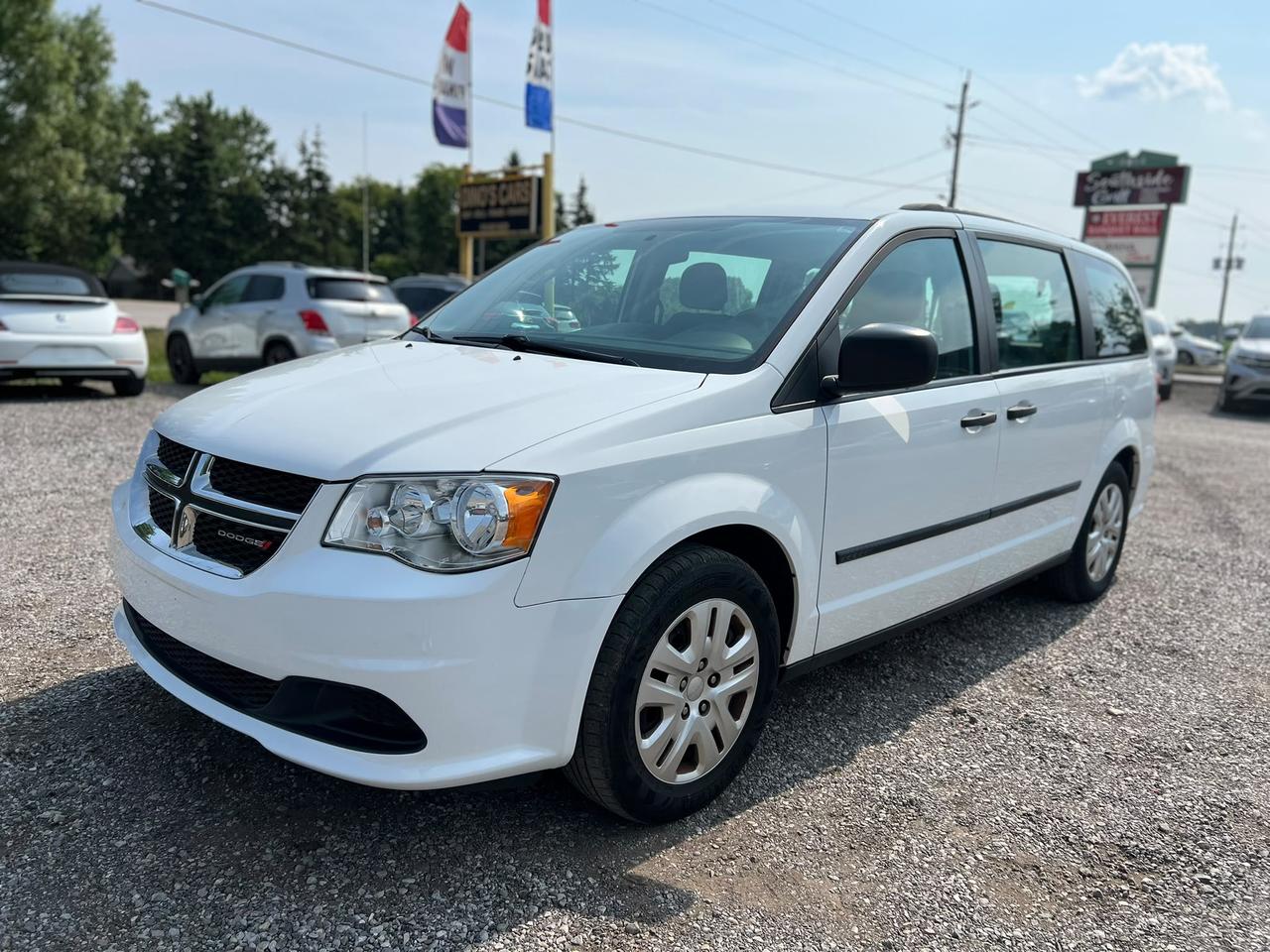 <p>We finance</p><p>Contact us for pre approval,</p><p>DINOS CARS</p><p>-Safety certification included in the price ( UNLESS SPECIFIED OTHERWISE ie. AS IS VEHICLES)</p><p>-IF YOU CANT COME TO US WELL DRIVE TO YOU ( WITHIN A REASONABLE DISTANCE TO VIEW) DELIVERY ALSO AVAILABLE</p><p>-Certified Quality Pre owned Vehicles</p><p>-Carfax history report available for every vehicle</p><p>-Licensing and tax are extra</p><p>-Open by Appointment Call or text(519)697-3866</p><p>-4016 Dundas St E, London, ON N5V 5C6</p><p>Looking for a reliable and spacious ride for your growing family or your next adventure? Dinos Cars has the perfect solution with this stunning white 2017 Dodge Grand Caravan 4dr Wgn Canada Value Package, now CERTIFIED for your peace of mind. With a versatile black interior and a body style built for practicality, this minivan is ready to handle everything from daily commutes to weekend getaways with ease. Boasting a flexible fuel system and a smooth automatic transmission, this front-wheel-drive workhorse offers an impressive 94,944 kilometers of proven performance.</p><p>This Grand Caravan is more than just transportation; its a family-focused vehicle designed to make your life easier. The spacious cabin offers ample room for passengers and cargo, ensuring comfort and convenience for everyone on board. Whether youre hauling groceries, sports equipment, or luggage for a road trip, this Dodge Grand Caravan is up to the task.</p><p>Lets highlight some of the standout features that make this 2017 Dodge Grand Caravan at Dinos Cars a truly exceptional find:</p><ul><li><strong>CERTIFIED Pre-Owned Assurance:</strong> Drive with confidence knowing this Grand Caravan has undergone a rigorous inspection, providing you with added peace of mind and a reliable vehicle.</li><li><strong>Flex Fuel Capability:</strong> Enjoy the flexibility to choose your fuel source, potentially saving on costs and reducing your environmental impact.</li><li><strong>Spacious 7-Passenger Seating:</strong> Plenty of room for the whole crew, making family outings and carpooling a breeze.</li><li><strong>Smooth Automatic Transmission:</strong> Effortless shifting provides a comfortable and responsive driving experience, perfect for both city driving and highway cruising.</li><li><strong>Ample Cargo Space:</strong> With versatile seating configurations, you can easily adapt the interior to accommodate large items, making it ideal for hauling everything from shopping trips to camping gear.</li></ul><p><strong><em>Powered by AutoIntelligence&trade;</em></strong></p><p>Vehicle information has been generated using artificial intelligence and is provided for informational purposes only. While efforts are made to ensure accuracy, please confirm all details directly with the dealer.</p>