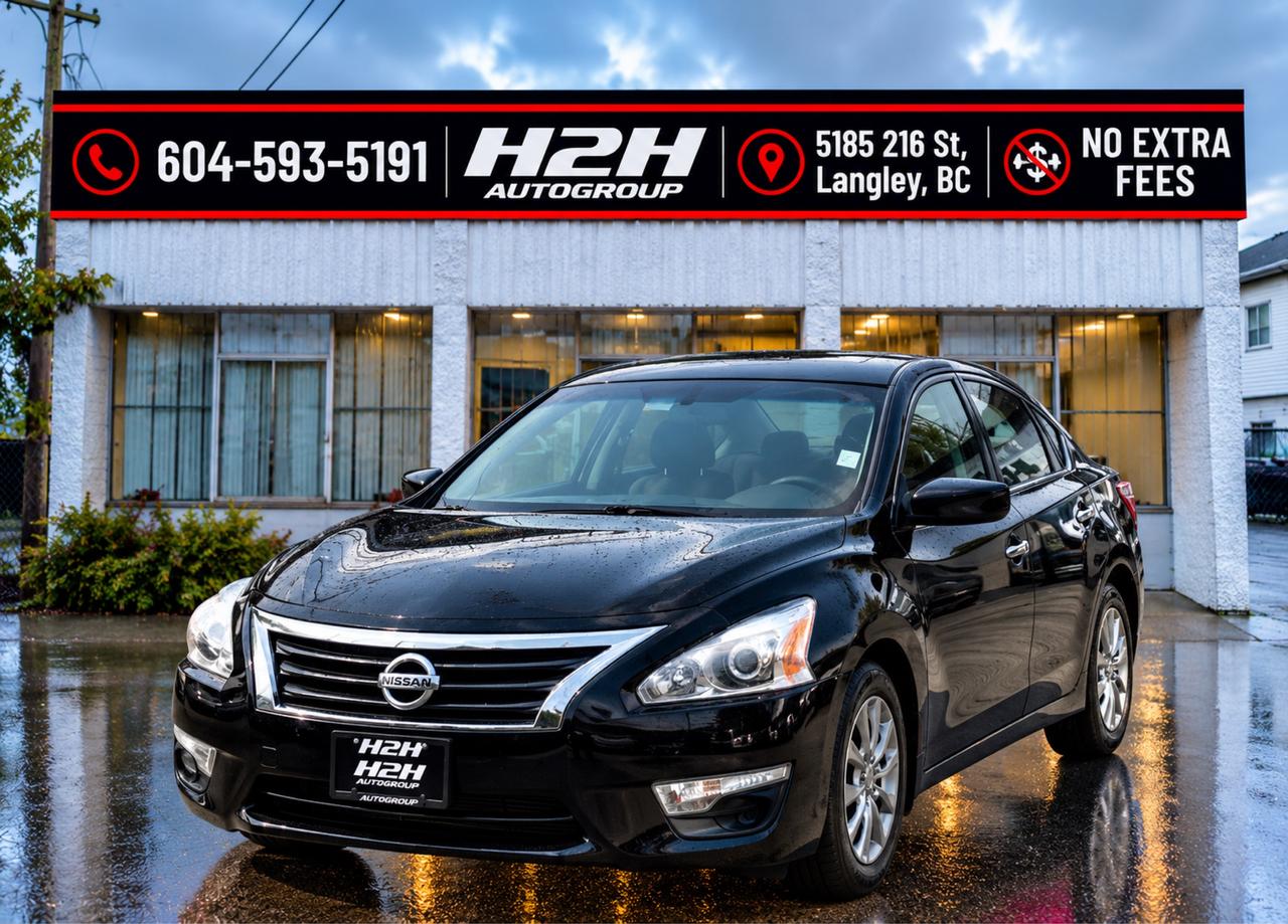 Black 2015 Nissan Altima Sedan Front-Wheel Drive Continuously Variable Transmission