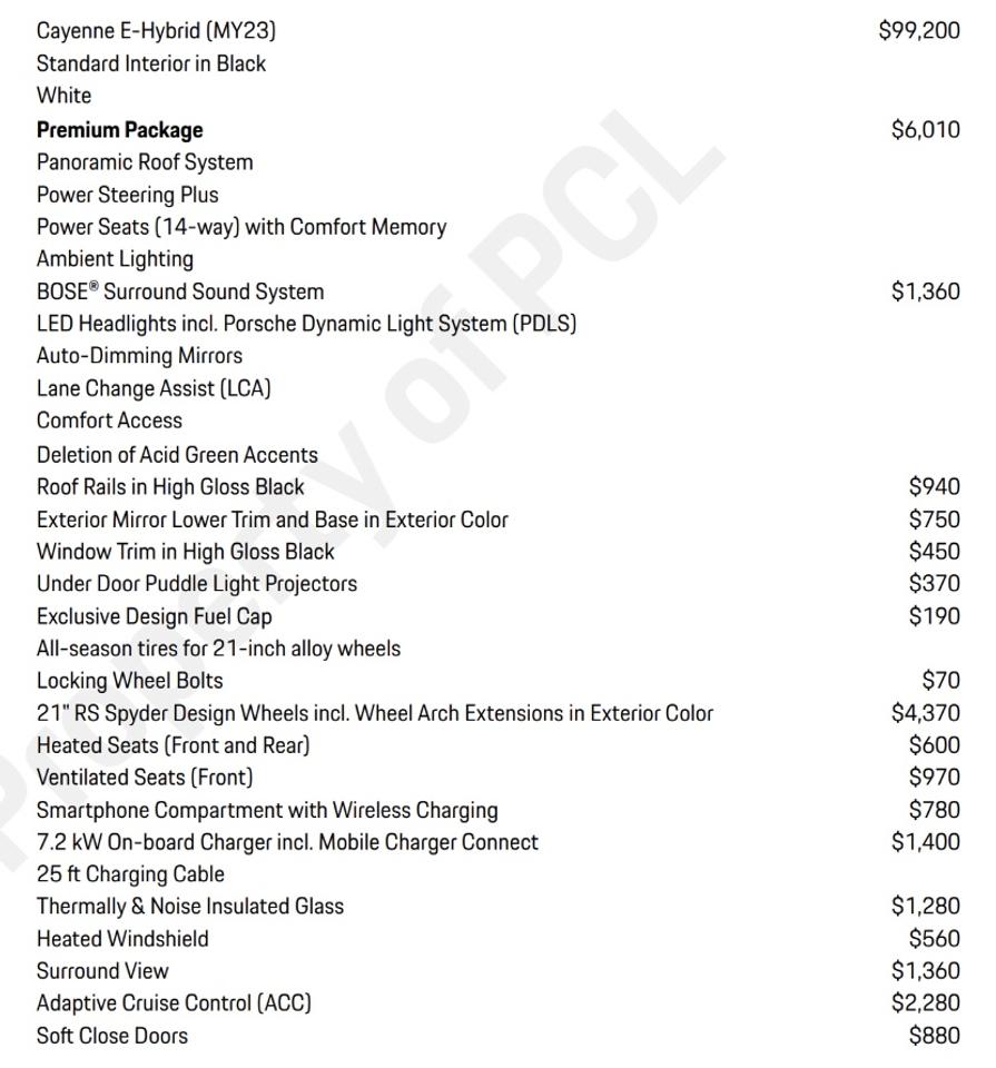 2023 Porsche Cayenne E-HYBRID | PREMIUM PKG | 21 IN Photo