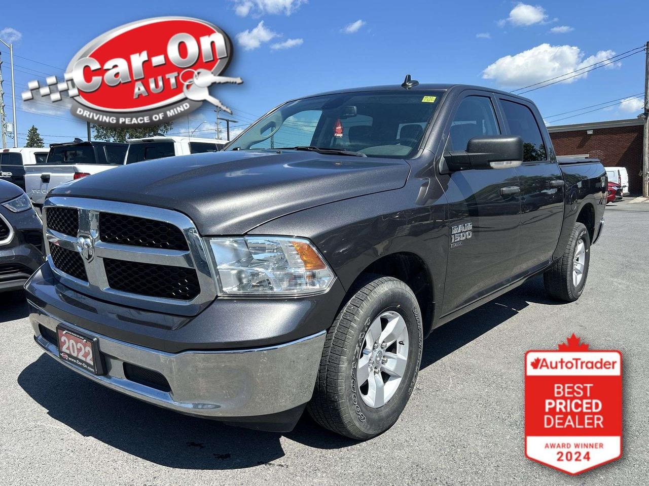 SLT 4X4 Crew Cab w/ Heated seats & steering, 8.4-inch touchscreen w/ Android Auto/ Apple CarPlay, remote start, 17-inch alloys, premium Alpine audio system w/ subwoofer, tonneau cover, tow package, 3.55 rear axle ratio, 5-foot 7-inch box, backup camera, dual-zone climate control, keyless entry, full power group incl. power seat, automatic headlights, cruise control, Bluetooth and more!!This vehicle just landed and is awaiting a full detail and photo shoot. Contact us and book your viewing today!