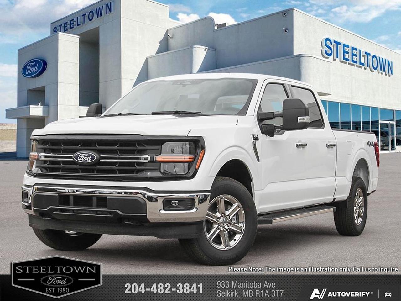 <b>Climate Control,  SYNC 4,  Remote Keyless Entry,  Mobile Hotspot,  Blind Spot Detection!</b><br> <br> We value your TIME, we wont waste it or your gas is on us!   We offer extended test drives and if you cant make it out to us we will come straight to you!<br> <br>The 2026 Ford F-150 stands ready with rugged utility, smart features and a presence that commands attention on any road.<br> <br>The 2026 Ford F-150 combines proven leadership in toughness with smart innovation to deliver a truck built for real-world demands. Inside, the cabin features refined materials, intuitive tech and comfortable seating to support both driver and passengers on every journey. With its strong presence, flexible design and Fords legacy of dependability, the F-150 is ready for whatever work or play you throw its way.<br> <br>This Oxford White Crew Cab 4X4 pickup has an Automatic transmission and is powered by a 382HP 3.5L V6 Cylinder Engine. <br> <br> Our F-150s trim level is XLT. Perfect for outdoor enthusiasts and weekend adventurers seeking a blend of rugged capability and modern style, this truck stands out on the trails with body-coloured bumpers, front fog lamps, cornering lights, and distinctive painted aluminum wheels wrapped in all-terrain tires. Inside, the functional cabin balances utility and comfort with metal-look instrument panel inserts, full carpet flooring, and supportive cloth seating featuring manual driver lumbar adjustment and versatile second-row underseat storage. Modern convenience is always at your fingertips with smart device remote engine start, manual air conditioning, and an immersive seven-speaker audio system integrated into a SYNC 4 system with a 12-inch center display, wireless smartphone compatibility, and a built-in Wi-Fi hotspot. You can navigate any journey with absolute confidence under the protection of smart safety features like the Ford Co-Pilot360 reverse camera, blind spot information system, cross-traffic alert with reverse brake assist, lane keeping assist, and front collision mitigation. This vehicle has been upgraded with the following features: Climate Control, SYNC 4, Remote Keyless Entry, Mobile Hotspot, Blind Spot Detection, Lane Keep Assist, Collision Mitigation.<br><br> View the original window sticker for this vehicle with this url <b><a href=http://www.windowsticker.forddirect.com/windowsticker.pdf?vin=1FTFW3L88TKF02419 target=_blank>http://www.windowsticker.forddirect.com/windowsticker.pdf?vin=1FTFW3L88TKF02419</a></b>.<br> <br>To apply right now for financing use this link: <a href=http://www.steeltownford.com/?https://CreditOnline.dealertrack.ca/Web/Default.aspx?Token=bf62ebad-31a4-49e3-93be-9b163c26b54c&La target=_blank>http://www.steeltownford.com/?https://CreditOnline.dealertrack.ca/Web/Default.aspx?Token=bf62ebad-31a4-49e3-93be-9b163c26b54c&La</a><br> <br/>Total rebate of $3500 is reflected in the price. 3.49% financing for 84 months. Incentives expire 2026-08-31. See dealer for details. <br><br>Family owned and operated in Selkirk for 35 Years.  <br>Steeltown Ford is located just 20 minutes North of the Perimeter Hwy, with an onsite banking center that offers free consultations. <br>Ask about our special dealer rates available through all major banks and credit unions.<br>Dealer retains all rebates, plus taxes, govt fees and Steeltown Protect Plus.<br>Steeltown Ford Protect Plus includes:<br>- Life Time Tire Warranty <br>Dealer Permit # 1039<br><br><br> Come by and check out our fleet of 100+ used cars and trucks and 240+ new cars and trucks for sale in Selkirk.  o~o