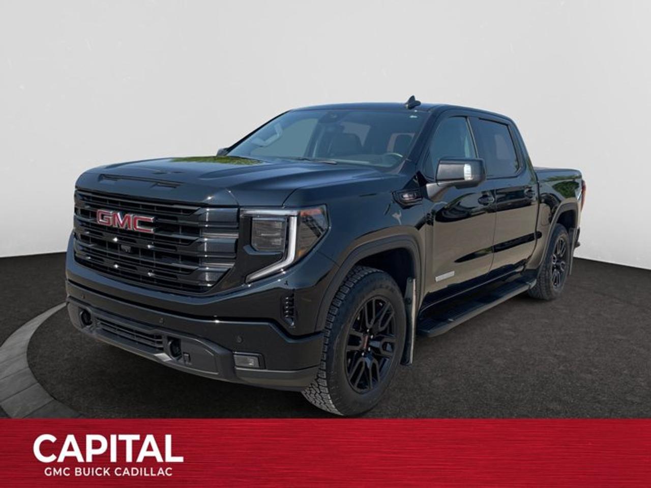 The All New GMC Sierra has been redefined from Hood to Hitch. This 4WD Black Sierra is a Crew Cab Pickup with a Turbocharged Diesel I6 3.0L engine and interior color. Direct injection, active fuel management, and variable valve timing form the foundation of the EcoTec3 engines. Sierra sets the new standard in truck interiors with triple door seals, thicker insulation, and durable, soft-touch instrument panel materials. Attention to detail and quality makes the Sierra stand out. New dual density foam seat cushions improve comfort and reduce wrinkling with age. Rear seating space has improved with larger rear doors to provide ease of entry and exit.The Sierra is set apart with details such as standard halogen projector headlights and integrated corner steps. The new Sierra makes more use of High Strength steel in its fully boxed hydroformed frame than previous generations, with 2/3s of the Cab using High-Strength Steel. Larger axles and shear body mounts further reduce vibration and deliver a smoother ride. New, exclusive corrosion-resistant Duralife brake rotors come standard. Sierra is backed by a 60,000 km / 3 year base warranty and a 160,000 km / 5 year Powertrain warranty, the longest in its class. 24/7 Roadside Assistance is included at no extra charge for 5 years or 160,000 km. Drive the Sierra today to see for yourself how it truly has no peer!Check out this vehicles pictures, features, options and specs, and let us know if you have any questions. Helping find the perfect vehicle FOR YOU is our only priority.P.S...Sometimes texting is easier. Text (or call) 306-801-9090 for fast answers at your fingertips!Dealer License #914248Disclaimer: All prices are plus taxes & fees. See dealer for Details. Dealer Permit # 914248