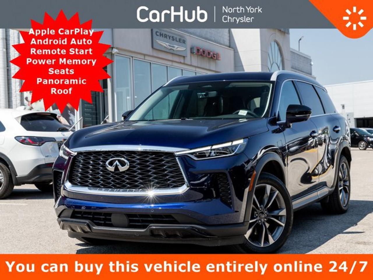 Used 2024 Infiniti QX60 LUXE Apple CarPlay Android Auto Remote Start Power Memory Seats Panoramic Roof for sale in Thornhill, ON