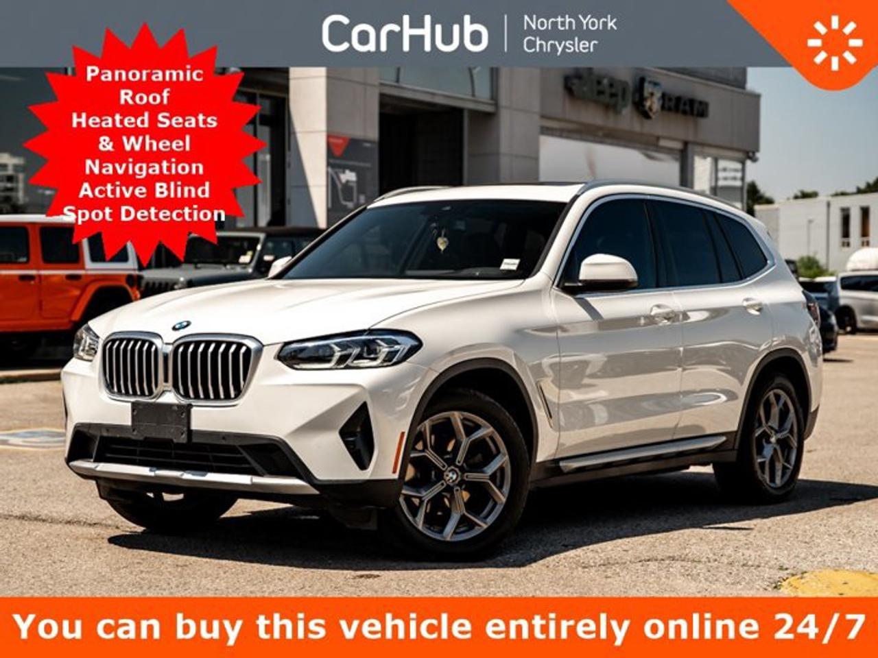 2024 BMW X3 xDrive30i Panoroof Heated Seats & Wheel Navi Active Blind Spot Apple CarPlay Android Auto Photo0