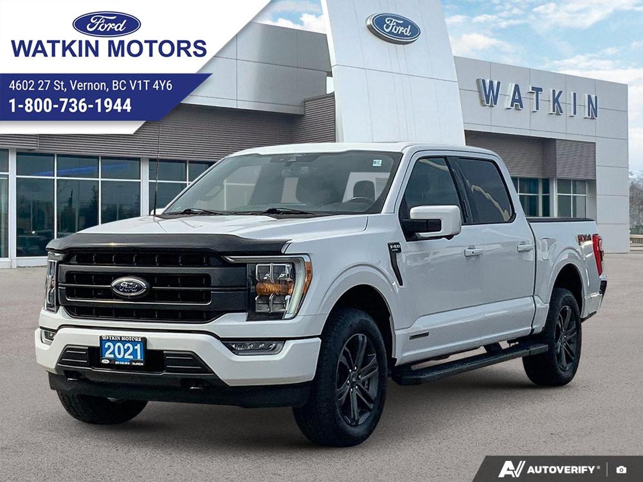 Used 2021 Ford F-150 Supercrew 4x4 3.5L POWERBOOST FULL-HYBRID for sale in Vernon, BC