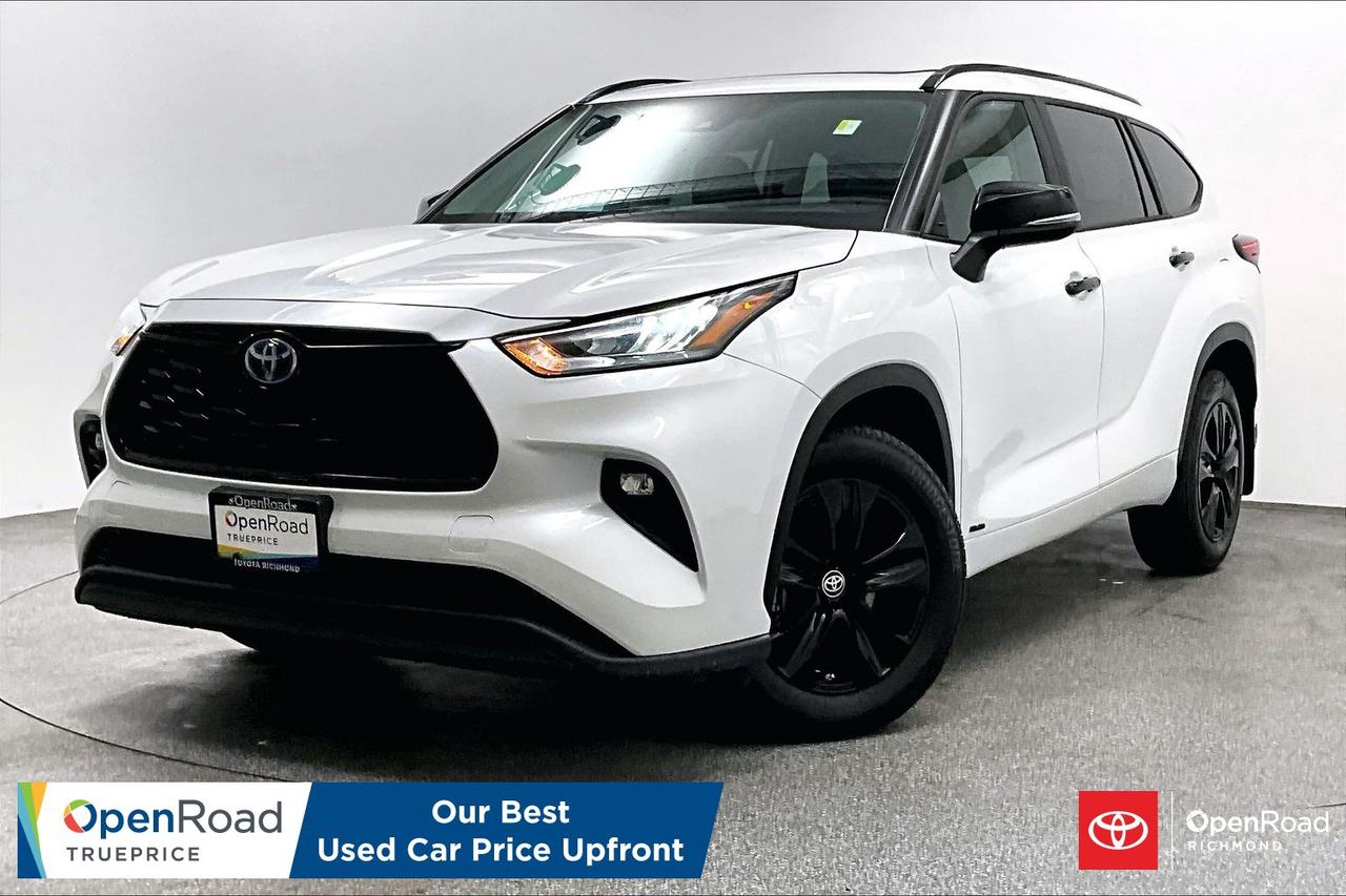 One Owner, Clean Title! Buying a used car should be simple and stressfree  no guesswork, no negotiations  just the vehicles true price. Thats why were introducing OpenRoad TruePrice, a new way to buy used vehicles. One Price. TruePrice. Our best price upfront. This 2024 Toyota Highlander Hybrid XLE AWD combines refined styling, exceptional fuel efficiency, and confident all-weather capability in a spacious three-row family SUV. It features comfortable SofTex-trimmed seating, a power moonroof, heated front seats, second-row sunshades, and a convenient hands-free power liftgate. Fully inspected, clean-title, and turn-key, this versatile hybrid is ready for your next family road trip&mdash;message today to schedule your private viewing!    ______________________________________________________________________________________________________________________________________ At Openroad Toyota Richmond, we offer the best used car warranty in Metro Vancouver. Our used car warranty program includes 30 days or 2,000 kilometres Exchange Privilege, 90 Day Powertrain Coverage*, Mechanical & Safety Check of up to 210 Points and a clean title. *90 Powertrain coverage will be offered at the discretion of management based on a case by case scenario.