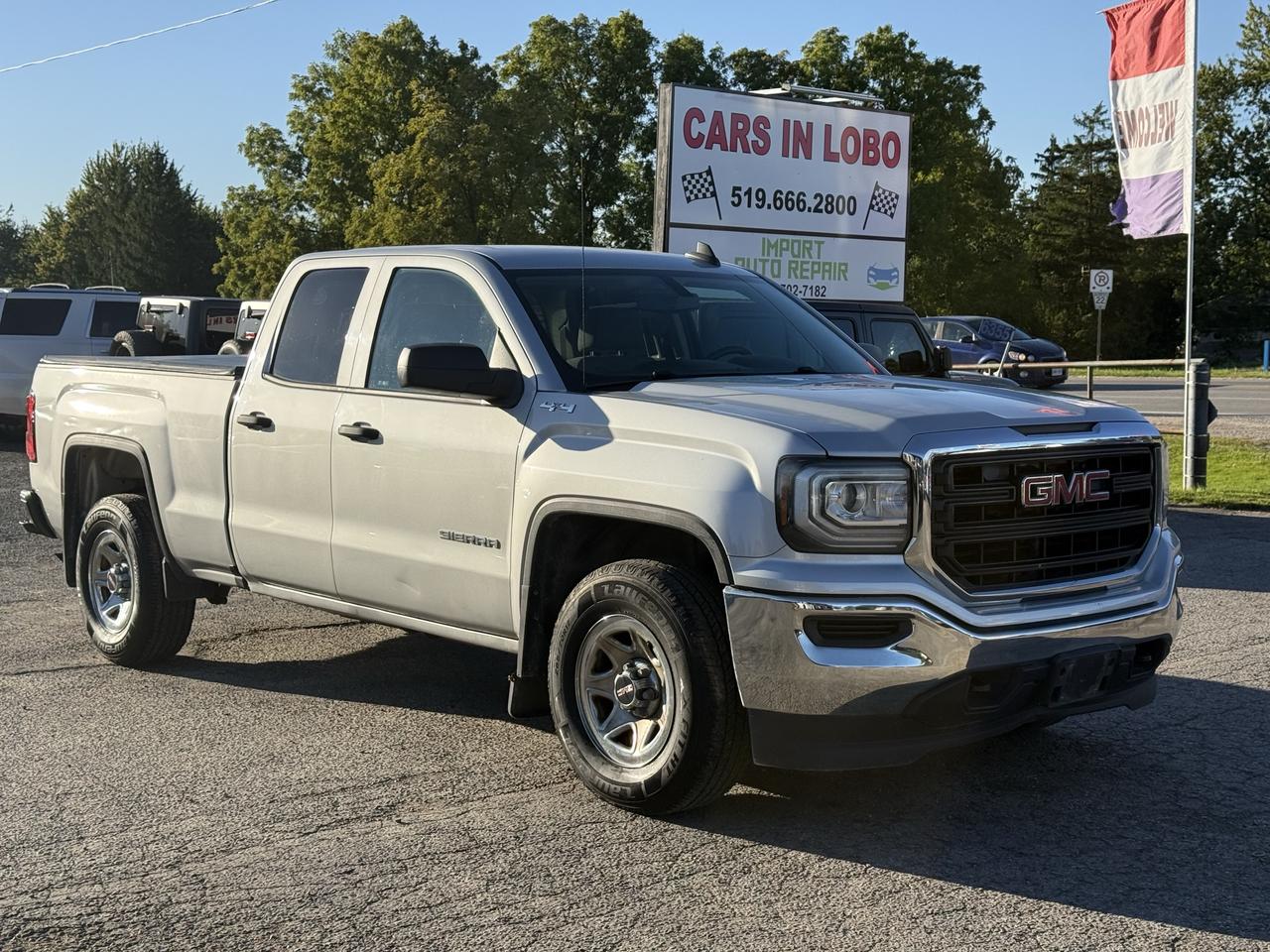 Silver 2017 GMC Sierra 1500 Pickup Truck Four-Wheel Drive Automatic