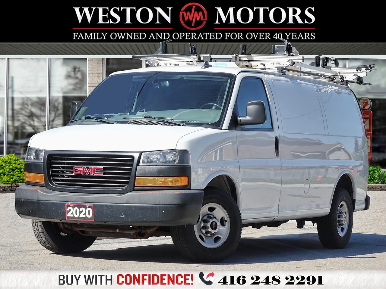White 2020 GMC Savana Cargo Van Rear-Wheel Drive Automatic