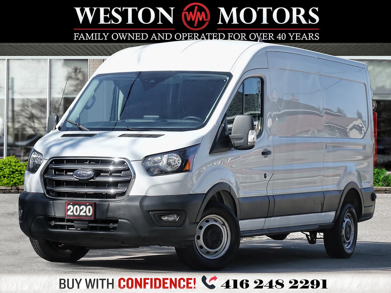 White 2020 Ford Transit Cargo Van Rear-Wheel Drive Automatic