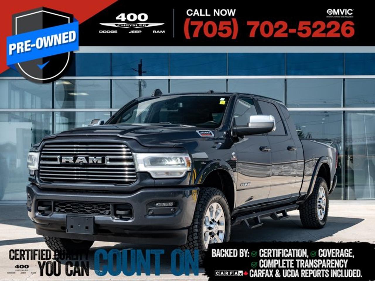 Laramie 4x4 Mega Cab 64 Box, 6-Speed Automatic w/OD, Intercooled Turbo Diesel I-6 6.7 L/408