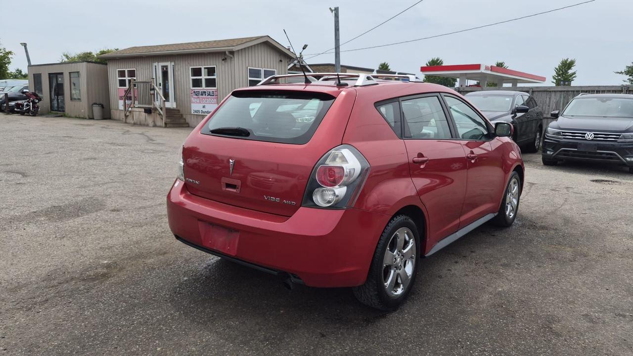 2009 Pontiac Vibe AWD, 4 CYL, AUTO, ALLOYS, TOYOTA ENGINE, AS IS Photo