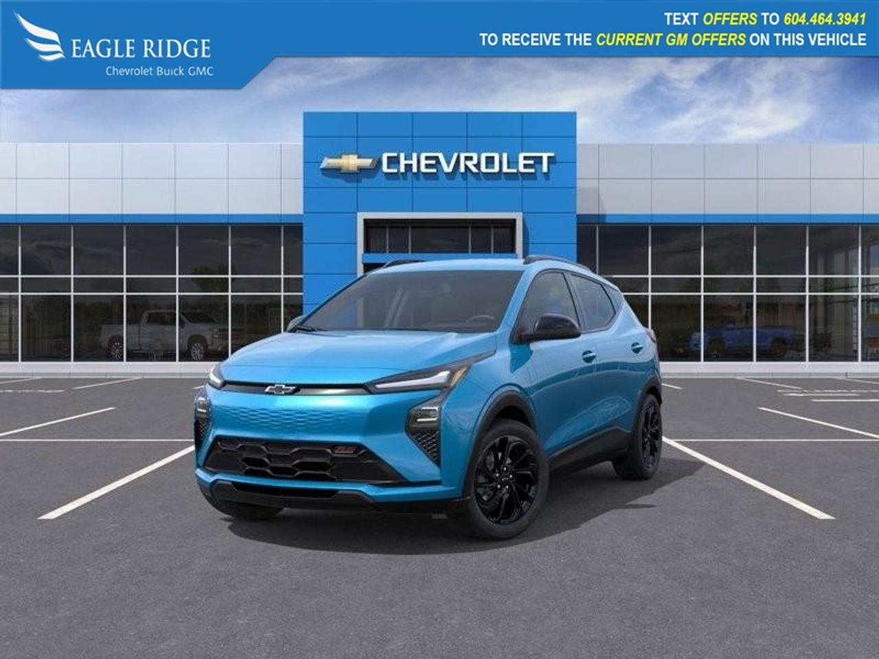 <p>front-wheel drive, 65 kWh battery pack, estimated 247-mile (approx. 397 km) electric driving range, LED lighting, roof rails, heated power side mirrors, alloy wheels, cloth seating, flat-bottom steering wheel, automatic climate control, rear-seat heat ducts, cruise control, keyless entry with push-button start, remote start, 8-inch driver information display with EV data, 10.2-inch touchscreen infotainment system, wireless Apple CarPlay®, wireless Android Auto®, Bluetooth connectivity, Wi-Fi capability, wireless phone charging, voice control, six-speaker audio system, HD rear vision camera, automatic emergency braking, lane keep assist, StabiliTrak stability and traction control, Teen Driver system, tire pressure monitoring system, anti-lock braking system (ABS), and 10 airbags.</p>