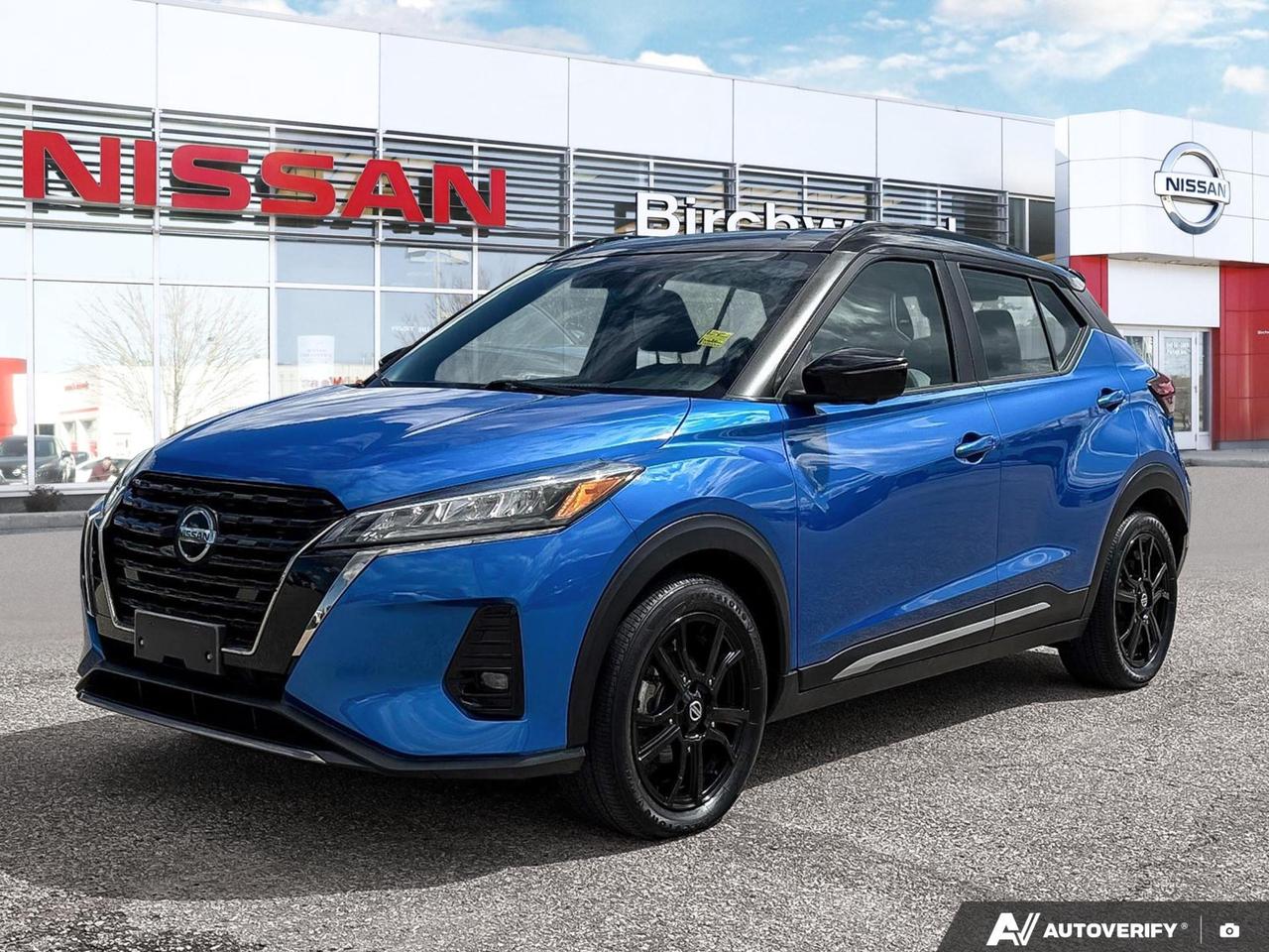 Apple CarPlay | Heated seats | Back-up camera
The 2021 Nissan KICKS SR Premium punches well above its class with a premium tech package that rivals vehicles costing significantly more. With dual-zone automatic climate control, heated power front seats with memory settings, and a full suite of driver assistance features, this is a KICKS built for those who refuse to compromise on comfort or connectivity.

Key Features
- Accident Free with only 34,150 km  still well within its prime
- Dual Zone Front Automatic Air Conditioning for personalized comfort
- Heated Power Front Seats with 4-way lumbar and 3-setting driver/passenger memory
- 8 Colour Touchscreen with Apple CarPlay, Android Auto, and NissanConnect with SiriusXM
- Blind Spot Warning and Lane Departure Warning for added confidence on the highway
- Front and Rear Parking Sensors plus RearView Backup Camera
- Remote Engine Start and Proximity Cargo Access via FOB
- Day-Night Auto-Dimming Rearview Mirror and Power Folding Heated Side Mirrors with Turn Signal Indicators

Safety Features
- Electronic Stability Control (ESC)
- ABS with 4-Wheel Disc Brakes and Brake Assist
- Hill Hold Control
- Dual Stage Front, Side, and Curtain Airbags
- Airbag Occupancy Sensor and Rear Child Safety Locks

At Birchwood Nissan, we make the buying process straightforward and enjoyable. Whether youd like to reserve this vehicle online, start your purchase from home, or come in for a test drive, were here to help every step of the way. Visit us at birchwoodnissan.ca or contact our team today to get started.
We are here to buy, sell, and service your vehicle! All pre-owned vehicles from Birchwood Nissan come with:
A full CARFAX vehicle report.
Mandatory alignment on every vehicle
A fresh oil change and full tank of fuel on delivery
Service records (if available)
Interested in seeing/hearing more? Come down to Birchwood Nissan to experience Car Buying the right way! Book your appointment today at 204-261-3490.
Dealer Permit #0086
Dealer permit #0086
