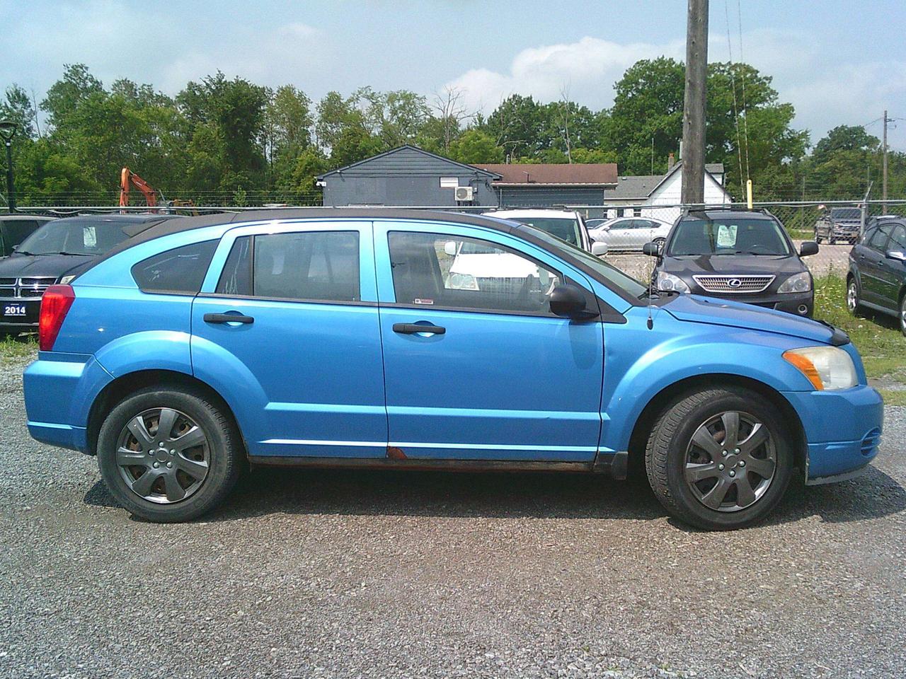 Safety & Warranty. Trades are welcome. Need financing? No problem, we deal with many financial companies that can help buyers finance the vehicle they want! Any credit welcome. We now offer FREE vehicle delivery anywhere in the Niagara Region! Buy Ahead And Pickup From Our Location Or Have It Shipped Directly To Your Door! Ask Us Today! Japanese Sport Car has been serving Canadians for over 27 years, and we strive to provide the best service possible to customers all over Canada! BUY WITH CONFIDENCE! OMVIC & UCDA Registered dealer, specializing in Commercial Trucks for over 27 years!

Vehicle Details
Year
2008
Make
Dodge
Model
Caliber SXT
Mileage
191XXX km
Doors
4
Passengers
5
Body Type
Hatchback
Exterior Colour
Blue
Interior Colour
Black
Seat Material
Cloth
Transmission
Automatic
Engine
2.0L 4cyl
Drivetrain
FWD
Fuel Type
Gasoline

We offer a comprehensive Client Care Package for only $799 which includes a certified safety inspection and a 2-year Silver Powertrain Warranty with UNLIMITED kilometers giving you confidence and coverage from day one. All prices do not include certification, applicable taxes (HST) and licensing fees. Without certification, as per OMVIC regulations, the vehicle is not road worthy, not E-tested, nor certified.