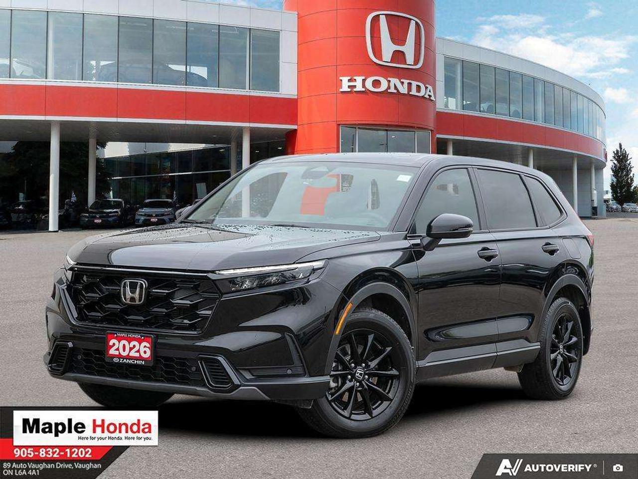 2.0L 16V DOHC.
2026 Honda CR-V Hybrid EX-L Sunroof| Leather| Carplay| Auto Start

Odometer is 9777 kilometers below market average!

EX-L Sunroof| Leather| Carplay| Auto Start AWD CVT 2.0L 16V DOHC

Certified.

Certification Program Details: * 7 year / 160,000 km Power Train Warranty whichever comes first. This is an additional 2 year/60,000 kms beyond the original factory Power Train warranty. Honda Certified Used Vehicles also have the option to upgrade to a Honda Plus Extended Warranty * Vehicle history report. Access to My Honda * Multipoint Inspection * 24 hours/day, 7 days/week * 7 day/1,000 km exchange privilege whichever comes first * Exclusive finance rates on Certified Pre-Owned Honda models AWD CVT

Why Buy from Maple Honda? REVIEWS: Why buy an used car from Maple Honda? Our reviews will answer the question for you. We have over 2,500 Google reviews and have an average score of 4.9 out of a possible 5. Who better to trust when buying an used car than the people who have already done so? DEPENDABLE DEALER: The Zanchin Group of companies has been providing new and used vehicles in Vaughan for over 40 years. Since 1973 our standards of excellent service and customer care has enabled us to grow to over 34 stores in the Great Toronto area and beyond. Still family owned and still providing exceptional customer care. WARRANTY / PROTECTION: Buying an used vehicle from Maple Honda is always a safe and sound investment. We know you want to be confident in your choice and we want you to be fully satisfied. Thats why ALL our used vehicles come with our limited warranty peace of mind package included in the price. No questions, no discussion - 30 days safety related items only. From the day you pick up your new car you can rest assured that we have you covered. TRADE-INS: We want your trade! Looking for the best price for your car? Our trade-in process is simple, quick and easy. You get the best price for your car with a transparent, market-leading value within a few minutes whether you are buying a new one from us or not. Our Used Sales Department is ALWAYS in need of fresh vehicles. Selling your car? Contact us for a value that will make you happy and get paid the same day. Https:/www.maplehonda.com.

Easy to buy, easy for servicing. You can find us in the Maple Auto Mall on Jane Street north of Rutherford. We are close both Canadas Wonderland and Vaughan Mills shopping centre. Easy to call in while you are shopping or visiting Wonderland, Maple Honda provides used Honda cars and trucks to buyers all over the GTA including, Toronto, Scarborough, Vaughan, Markham, and Richmond Hill. Our low used car prices attract buyers from as far away as Oshawa, Pickering, Ajax, Whitby and even the Mississauga and Oakville areas of Ontario. We have provided amazing customer service to Honda vehicle owners for over 40 years. As part of the Zanchin Auto group we offer dependable service and excellent customer care. We are here for you and your Honda.