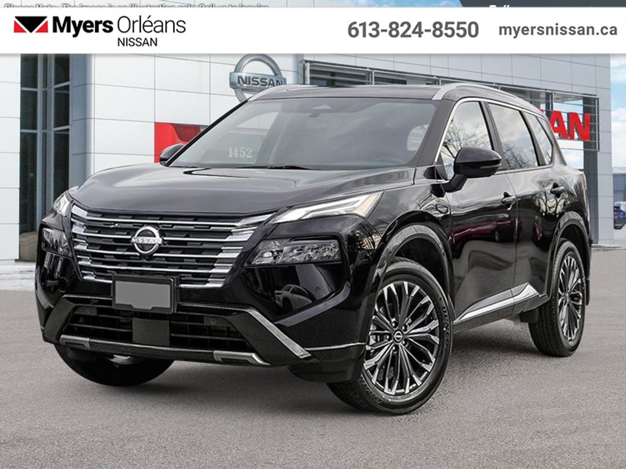<b>Leather Seats!</b><br> <br> This 2026 Rogue aims to exhilarate the soul and satisfy the need for a dependable family hauler.<br> <br>Nissan was out for more than designing a good crossover in this 2026 Rogue. They were designing an experience. Whether your adventure takes you on a winding mountain path or finding the secrets within the city limits, this Rogue is up for it all. Spirited and refined with space for all your cargo and the biggest personalities, this Rogue is an easy choice for your next family vehicle.<br> <br>This Super Black SUV has an Automatic transmission and is powered by a 201HP 1.5L 3 Cylinder Engine. <br> <br> Our Rogues trim level is Platinum. Its sophisticated exterior features a power liftgate, panoramic sunroof, chrome and black accents, and a distinctive grille that enhances its modern appeal. Inside, premium quilted semi-aniline leather seats with heating and memory functions, a heated leather steering wheel, dual-zone automatic climate control, and a power-adjustable drivers seat create a comfortable and upscale cabin environment. The intuitive infotainment system includes a 12.3-inch high-definition touchscreen with navigation, Bose premium audio with ten speakers, wireless Apple CarPlay and Android Auto, Google built-in services, and a Wi-Fi hotspot for seamless connectivity. Convenience features like remote start, proximity key entry, and Intelligent Cruise Control make every drive effortless, while advanced safety systems such as ProPILOT Assist 1.1, Blind Spot Intervention, Intelligent Lane Intervention, Emergency SOS, and the Aerial View Camera System provide confidence and awareness on every journey. This vehicle has been upgraded with the following features: Leather Seats.<br><br> <br/>Total rebate of $5000 is reflected in the price. Credit includes $5,000 Non-Stackable Dollars for Cash Purchase only, available in lieu of subvented financing rates. Incentives expire 2026-08-31. See dealer for details. <br> <br> <br>LEASING:<br><br>Estimated Lease Payment: $611/m <br>Payment based on 2.4% lease financing for 60 months with $0 down payment on approved credit. Total obligation $36,673. Mileage allowance of 16,000 KM/year. Offer expires 2026-08-31.<br><br><br>We are proud to regularly serve our clients and ready to help you find the right car that fits your needs, your wants, and your budget.And, of course, were always happy to answer any of your questions.Proudly supporting Ottawa, Orleans, Vanier, Barrhaven, Kanata, Nepean, Stittsville, Carp, Dunrobin, Kemptville, Westboro, Cumberland, Rockland, Embrun , Casselman , Limoges, Crysler and beyond! Call us at (613) 824-8550 or use the Get More Info button for more information. Please see dealer for details. The vehicle may not be exactly as shown. The selling price includes all fees, licensing & taxes are extra. OMVIC licensed.Find out why Myers Orleans Nissan is Ottawas number one rated Nissan dealership for customer satisfaction! We take pride in offering our clients exceptional bilingual customer service throughout our sales, service and parts departments. Located just off highway 174 at the Jean DÀrc exit, in the Orleans Auto Mall, we have a huge selection of New vehicles and our professional team will help you find the Nissan that fits both your lifestyle and budget. And if we dont have it here, we will find it or you! Visit or call us today.<br> Come by and check out our fleet of 30+ used cars and trucks and 110+ new cars and trucks for sale in Orleans.  o~o