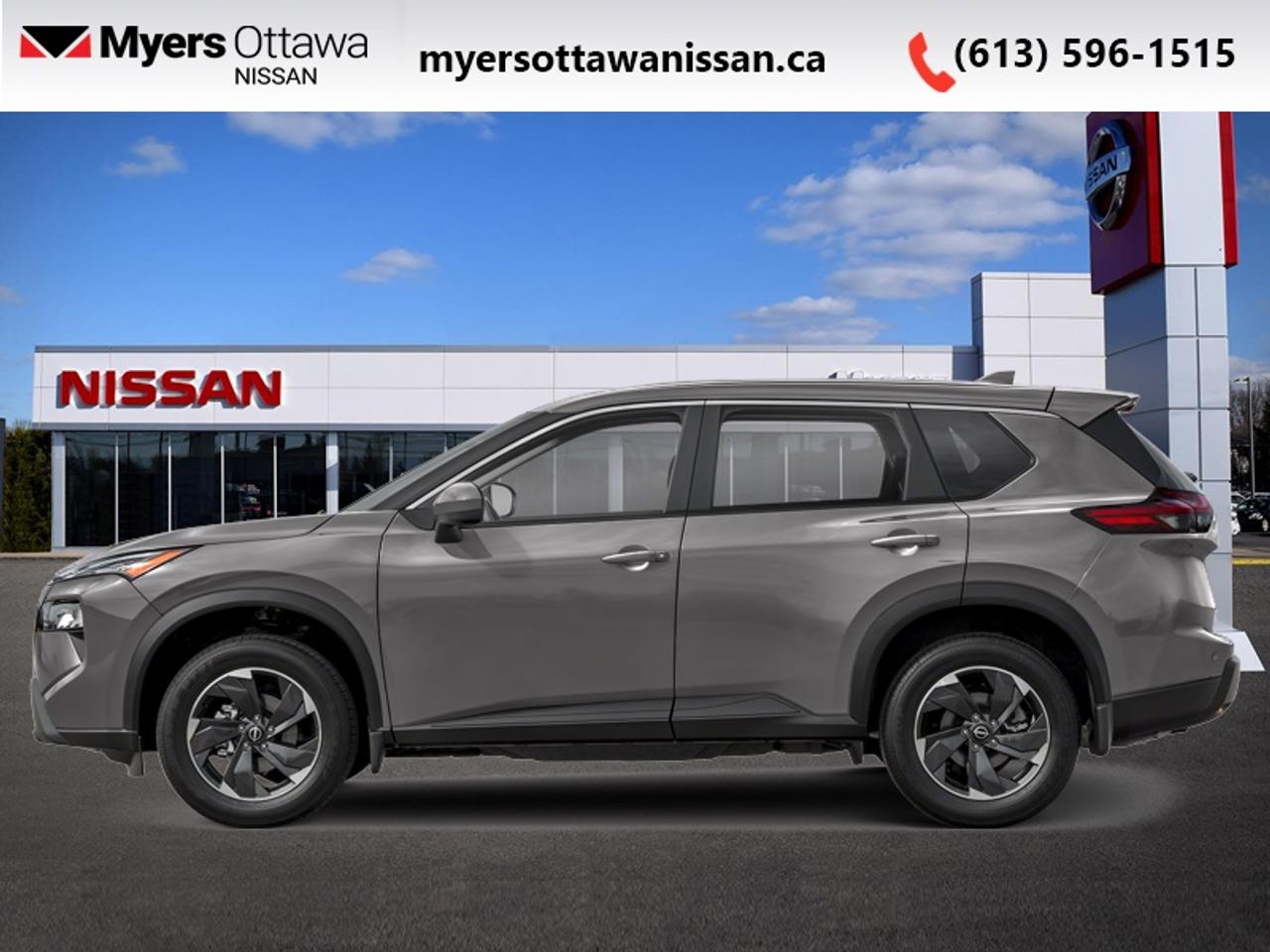 <b>Sunroof,  Power Liftgate,  Intelligent Cruise Control,  Heated Seats,  Heated Steering Wheel!</b><br> <br> This refined SUV blends luxury, technology, and everyday practicality with a confident presence.<br> <br>Nissan was out for more than designing a good crossover in this 2026 Rogue. They were designing an experience. Whether your adventure takes you on a winding mountain path or finding the secrets within the city limits, this Rogue is up for it all. Spirited and refined with space for all your cargo and the biggest personalities, this Rogue is an easy choice for your next family vehicle.<br> <br>This Gun Metal Metallic SUV has an Automatic transmission and is powered by a 201HP 1.5L 3 Cylinder Engine. <br> <br> Our Rogues trim level is SV Moonroof. Its sleek exterior features body-coloured accents, chrome trim, a power liftgate, and a panoramic sunroof that fills the cabin with natural light. Inside, youll find heated front seats, a heated leatherette steering wheel, dual-zone automatic climate control, and a flexible 60/40 split-folding rear seat for added versatility. The advanced infotainment system offers an 8-inch touchscreen with Apple CarPlay, Android Auto, Wi-Fi hotspot, remote start, and NissanConnect Services for added convenience. Confidence comes standard with a suite of driver-assistance technologies including ProPILOT Assist, Intelligent Cruise Control, Blind Spot Intervention, Lane Departure Warning, Rear Parking Sensors, and a 360° backup camera, ensuring every journey feels safe, smart, and effortless. This vehicle has been upgraded with the following features: Sunroof, Power Liftgate, Intelligent Cruise Control, Heated Seats, Heated Steering Wheel, Remote Start, Lane Departure Warning.<br><br> <br>To apply right now for financing use this link: <a href=https://www.myersottawanissan.ca/finance target=_blank>https://www.myersottawanissan.ca/finance</a><br> <br/>Total rebate of $5000 is reflected in the price. Incentives expire 2026-08-31. See dealer for details. <br> <br> <br>LEASING:<br><br>Estimated Lease Payment: $525/m <br>Payment based on 2.4% lease financing for 60 months with $0 down payment on approved credit. Total obligation $31,522. Mileage allowance of 16,000 KM/year. Offer expires 2026-08-31.<br><br><br><br> Come by and check out our fleet of 30+ used cars and trucks and 130+ new cars and trucks for sale in Ottawa.  o~o