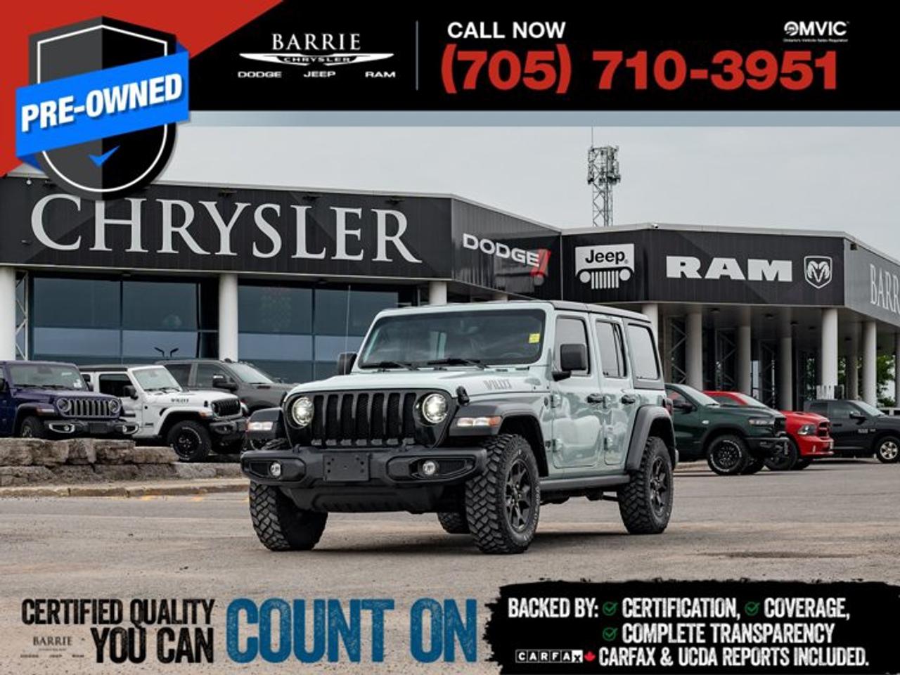 Used 2023 Jeep Wrangler Willys for sale in Barrie, ON