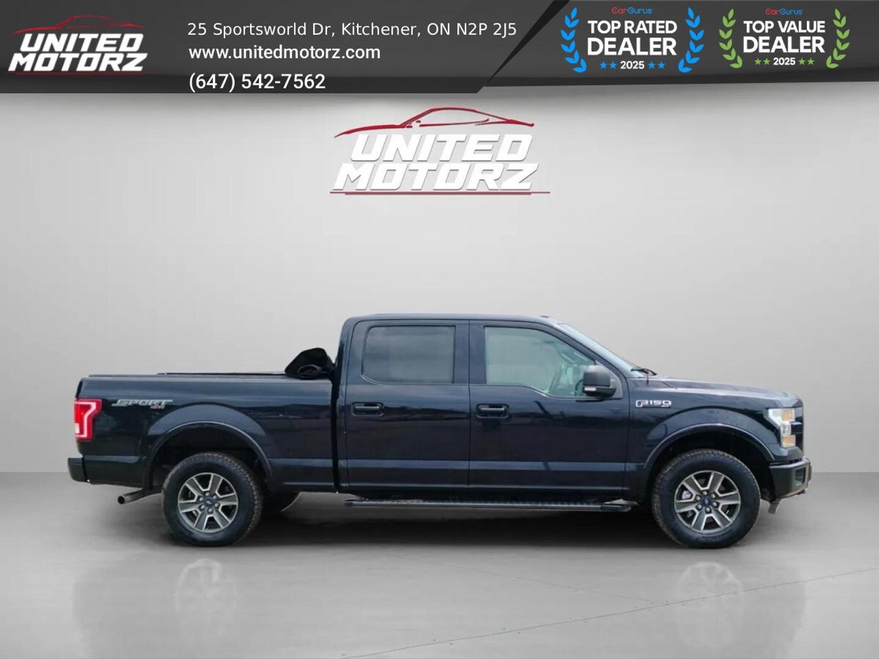 2016 Ford F-150 SPORTS 4WD SuperCrew Auto 4WD 5.0L V8~SAFETY CERTI Photo