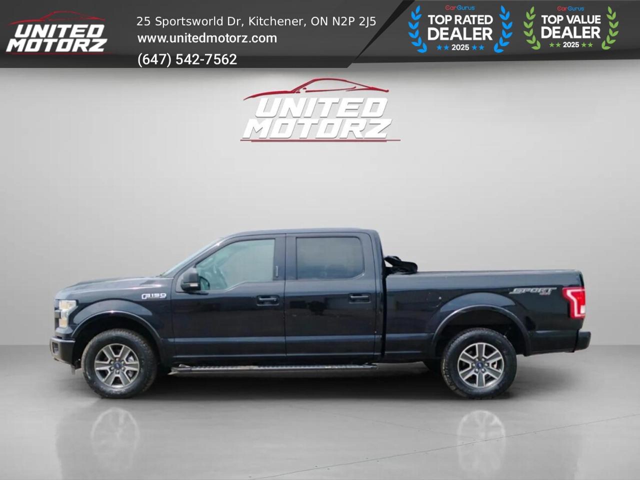 2016 Ford F-150 SPORTS 4WD SuperCrew Auto 4WD 5.0L V8~SAFETY CERTI Photo