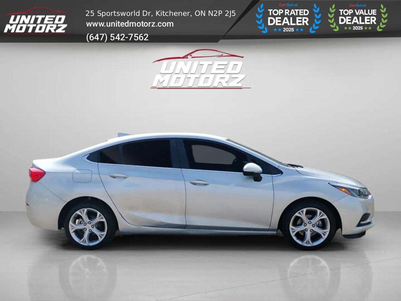 2019 Chevrolet Cruze Premier 4dr Sdn Auto FWD 1.4L~SAFETY CERTIFIED~ Photo