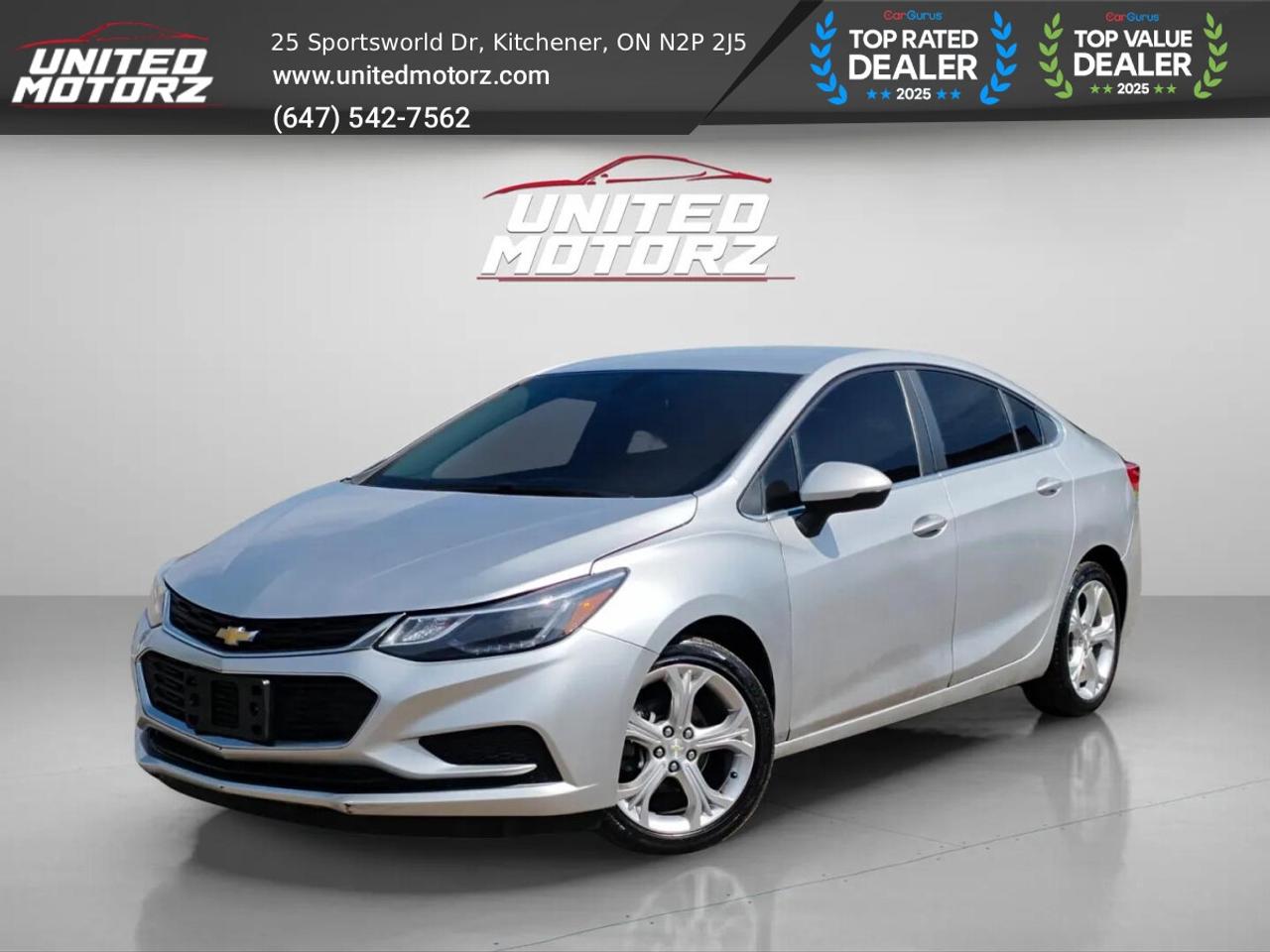 2019 Chevrolet Cruze Premier 4dr Sdn Auto FWD 1.4L~SAFETY CERTIFIED~ Photo