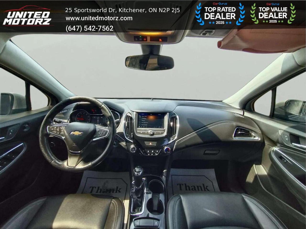 2019 Chevrolet Cruze Premier 4dr Sdn Auto FWD 1.4L~SAFETY CERTIFIED~ Photo