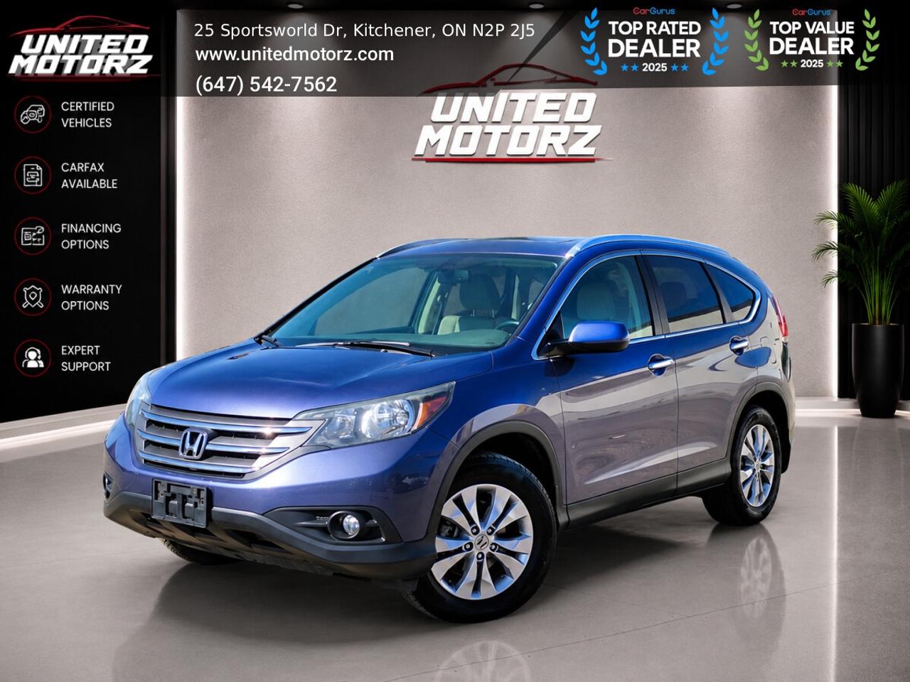 2013 Honda CR-V TOURING AUTO AWD 2.4L~SAFETY CERTIFIED~ Photo