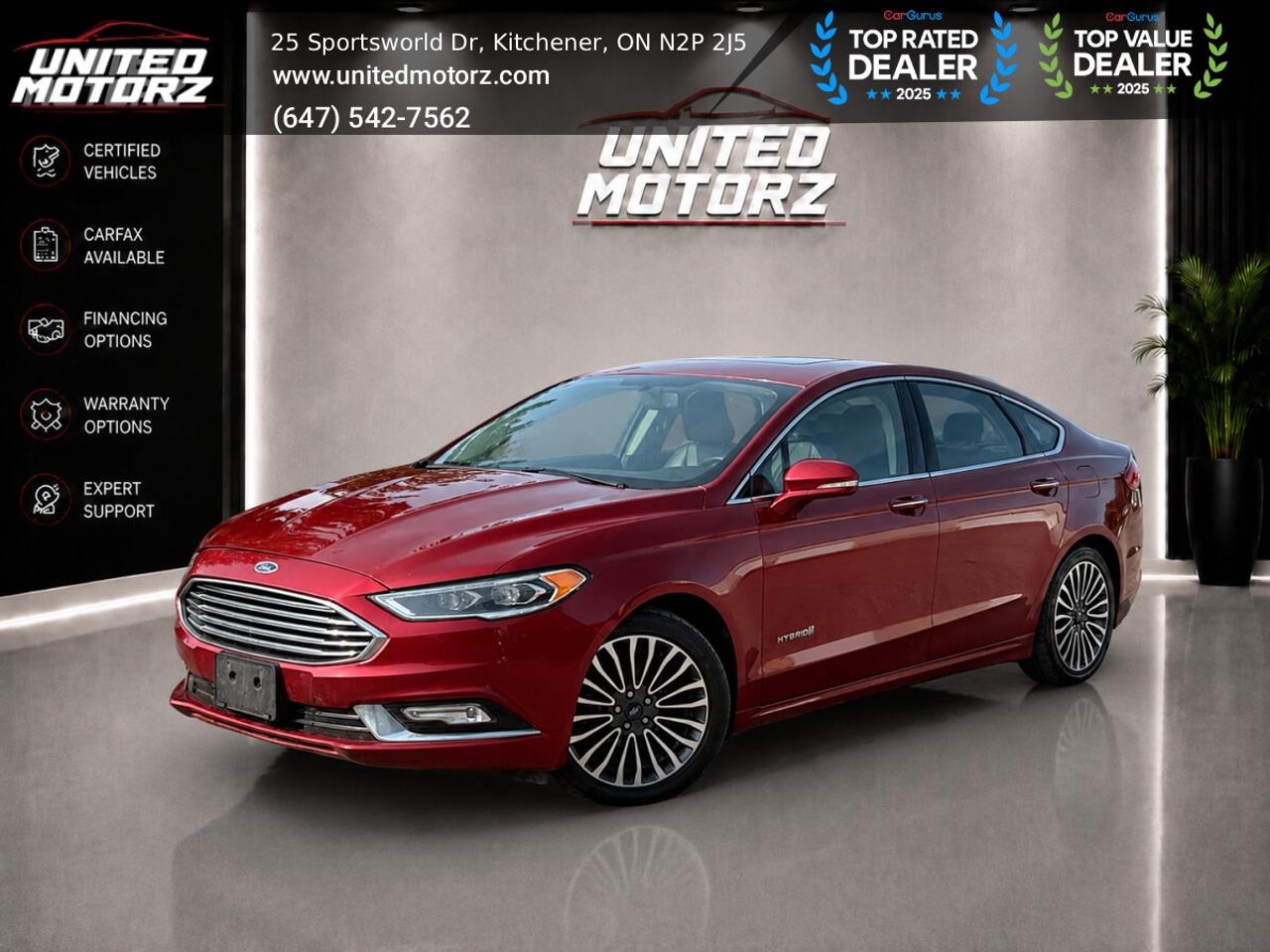 2018 Ford Fusion Titanium HYBRID AUTO FWD 2.0L~SAFETY CERTIFIED~NO Photo0