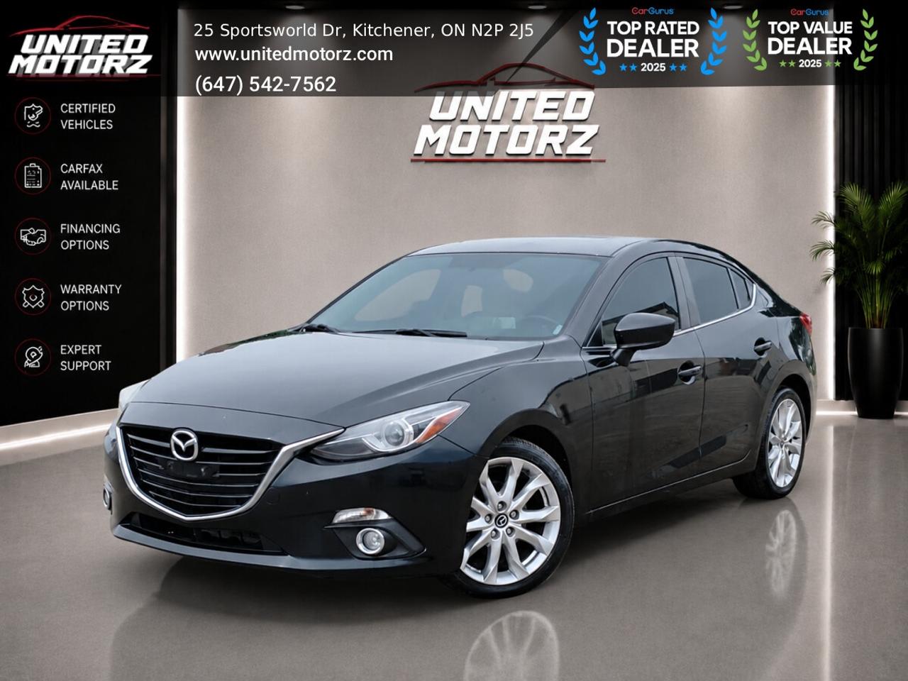 2015 Mazda MAZDA3 Man GT 4dr Sdn  FWD 2.5L~SAFETY CERTIIFEED~NO ACCI Photo0