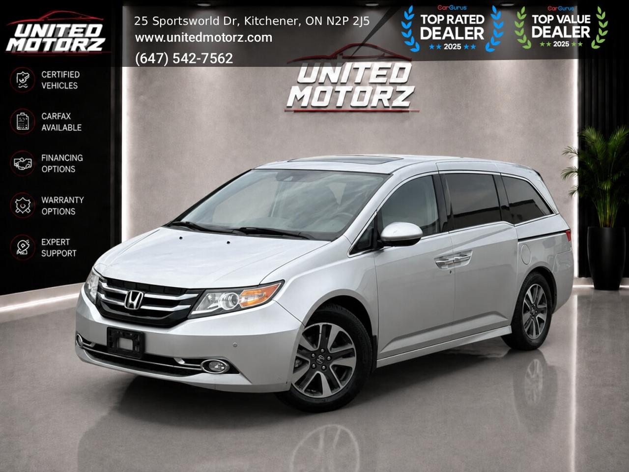2014 Honda Odyssey 4drWgn Touring w/RES & Navi AUTO FWD 3.5L 6cyl~SAF Photo0