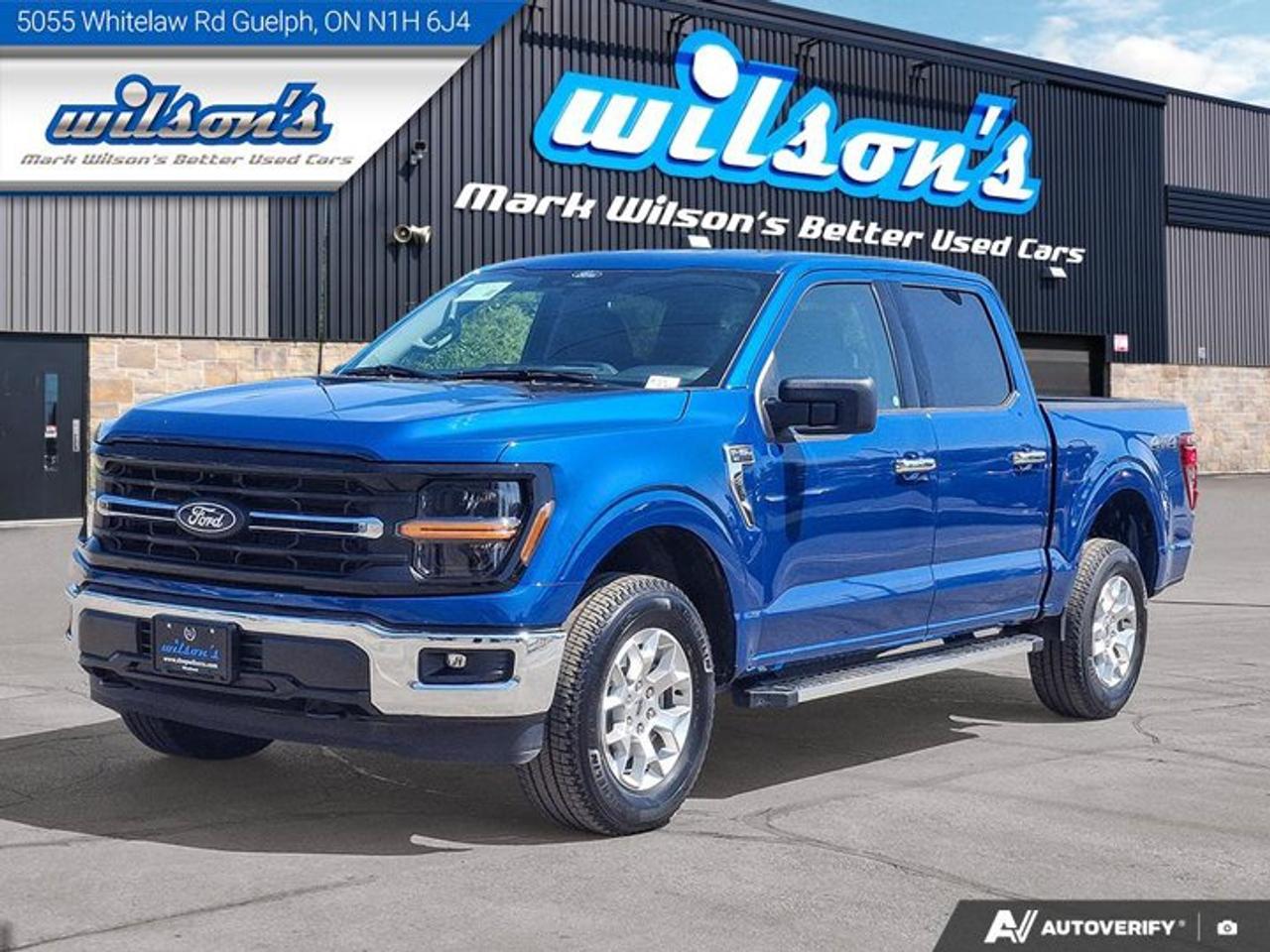 Come see this certified 2025 Ford F-150 XLT Crew 4X4 | 5.0L V8 | Power Seat | CarPlay + Android | Rear Camera | and More !. Its Automatic transmission and Regular Unleaded V8 5.0 L engine will keep you going. This Ford F-150 features the following options: Reverse Camera, Air Conditioning, Tilt Steering Wheel, Steering Radio Controls, Power Windows, Power Locks, Traction Control, Power Mirrors, Power Drivers Seat, and Android Auto / Apple CarPlay. Stop by and visit us at Mark Wilsons Better Used Cars, 5055 Whitelaw Road, Guelph, ON N1H 6J4.MASSIVE SELECTION: 500+ vehicles in ONE LOCATION, all Live Market Priced for the best value!STRAIGHTFORWARD & TRANSPARENT PRICING: Our Advertised Price INCLUDES:Safety Certification! (No separate certification fee upcharge).FREE Carfax History Report!NO upcharge for paying cash!CONFIDENCE & PEACE OF MIND: 30-Day/3,000 km Warranty INCLUDED! Plus a 5-Day Exchange Privilege!*EASY FINANCING: Better-than-bank rates, $0 Down, and 3 Months No Payments available OAC. BAD CREDIT APPROVED HERE!WE BUY CARS: Get Top Dollar for your trade, or sell us your vehicle for CASH even if you dont buy ours!www.shopwilsons.comAn Honest, Transparent Buying Experience. Trusted in business since 1961!(Cash Prices Exclude HST and Licensing Fees only.)