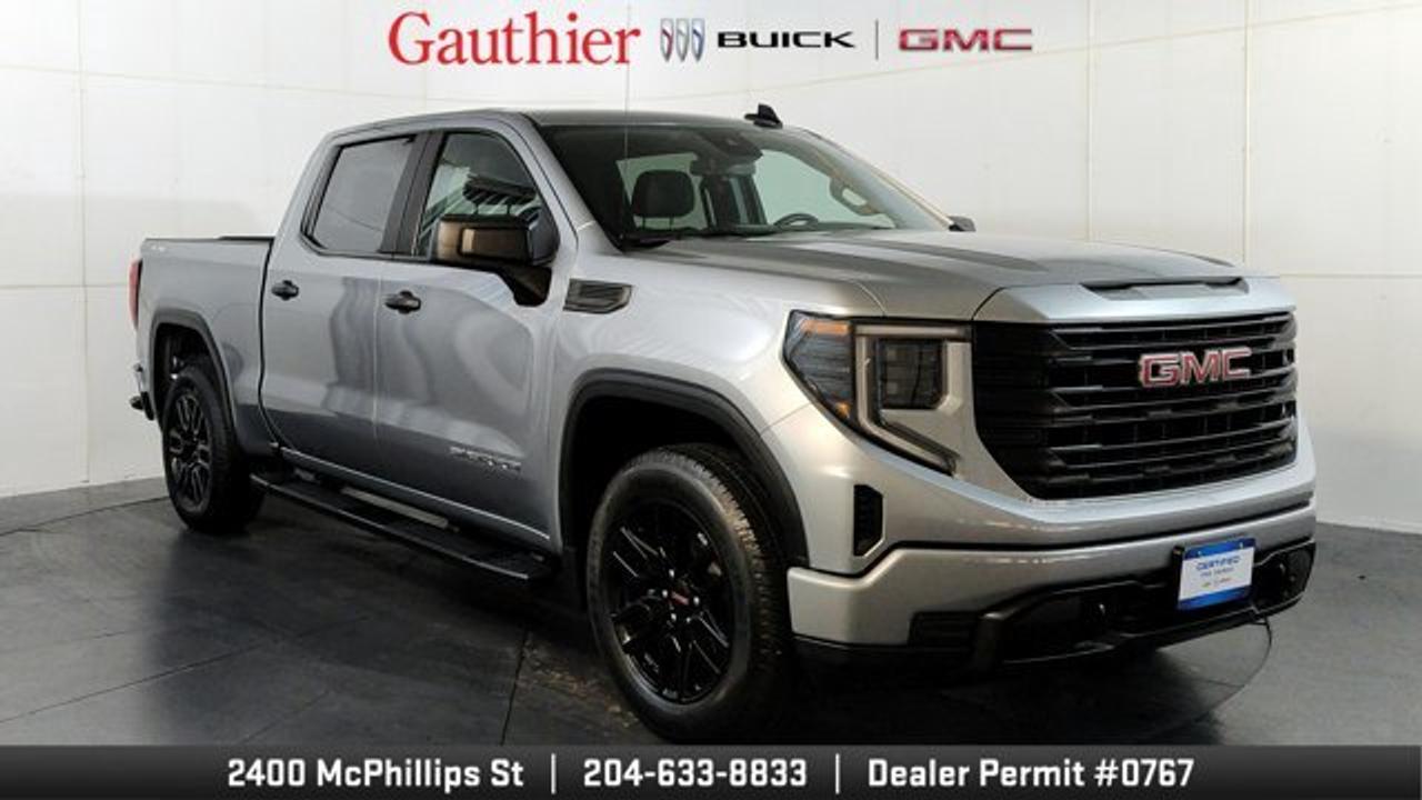 The 2024 GMC Sierra 1500 Pro is a full-size pickup truck built to deliver dependable performance, capability, and everyday practicality. Under the hood it offers a 2.7L turbocharged four-cylinder paired with a smooth-shifting automatic transmission for confident towing and hauling. The Pro trim features a durable interior with comfortable seating, an intuitive touchscreen infotainment system with Apple CarPlay and Android Auto compatibility, and multiple storage solutions for work or daily use. Standard safety features include automatic emergency braking, forward collision alert, lane keep assist, and a following distance indicator to help improve driver awareness. With its strong towing capability, versatile cargo bed, modern technology, and rugged design, the 2024 GMC Sierra 1500 Pro is well suited for both demanding job sites and everyday driving.