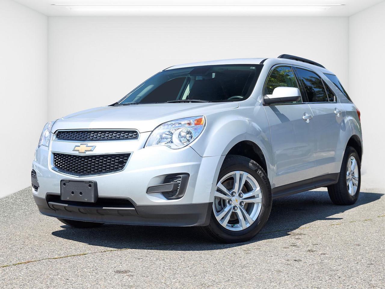 Low Kilometres | AWD | LT Trim | 2.4L Engine | Backup Camera | Bluetooth | Spacious Interior | Fuel Efficient<br /><br />2015 Chevrolet Equinox LT AWD<br /><br />This 2015 Chevrolet Equinox LT AWD is now available at White Rock Hyundai, offering practical SUV space, confident all-wheel drive capability, and strong everyday value. Finished in Gray and powered by a 2.4L 4-cylinder engine paired with a 6-speed automatic transmission with overdrive, this Equinox delivers smooth and comfortable driving for White Rock, South Surrey, Surrey, Delta, Langley, and Vancouver.<br /><br />With only 94,700 kilometres, this Chevrolet Equinox LT stands out as a smart choice for drivers looking for an affordable compact SUV with useful space and year-round confidence. Well-equipped with features such as a backup camera, Bluetooth, comfortable seating, practical cargo room, and convenient everyday technology, it offers the right mix of comfort and usability for commuting, errands, or weekend drives. If you're searching for a used Chevrolet Equinox for sale in White Rock, this low kilometre AWD SUV is a strong value option.<br /><br />Odometer is 47113 kilometers below market average!<br /><br />Awards:<br />* JD Power Initial Quality Study, JD Power Dependability Study * JD Power Initial Quality Study * 2015 IIHS Top Safety Pick * 2015 KBB.com 10 Best Used Family Cars Under $15,000 * 2015 KBB.com 10 Best Used Compact SUVs Under $15,000<br /><br />Reviews:<br />* Premium look inside and out; strong optional V6 engine; quiet interior; comfortable highway ride; spacious and adjustable backseat. Source: Edmunds<br />* If you haul rear-seat passengers more often than you fill the cargo area in your compact SUV, then you might want to give the 2015 Chevy Equinox a look. The ability to tow 3,500 pounds in V6 models is shoulders above most competitors. Source: KBB.com<br /><br />Why Buy From White Rock Hyundai?<br />* 7x Hyundai President's Award of Merit Winner<br />* 3x Consumer Choice Award for Business Excellence<br />* AutoTrader Dealer of the Year<br /><br />M-Promise Certified Pre-Owned ($995 value) includes:<br />* 30-day / 2,000 km Exchange Program<br />* 3-day / 300 km Money Back Guarantee<br />* Comprehensive 144-Point Mechanical Inspection<br />* Full Synthetic Oil Change<br />* BC Verified CARFAX<br />* Minimum 6 Month Powertrain Warranty<br /><br />Buy with confidence at White Rock Hyundai. Our vehicles are priced competitively based on market demand, condition, and kilometres to give our customers a transparent and hassle-free buying experience.<br /><br />Visit White Rock Hyundai today to test drive this 2015 Chevrolet Equinox LT AWD. We proudly serve drivers in White Rock, South Surrey, Surrey, Delta, Langley, and Vancouver with quality pre-owned vehicles and a professional, no-pressure experience.<br /><br />Contact our team today to confirm availability, explore financing options, and reserve this vehicle.<br /><br />* All vehicle purchases are subject to a $799 administration fee. Dealer #31129.