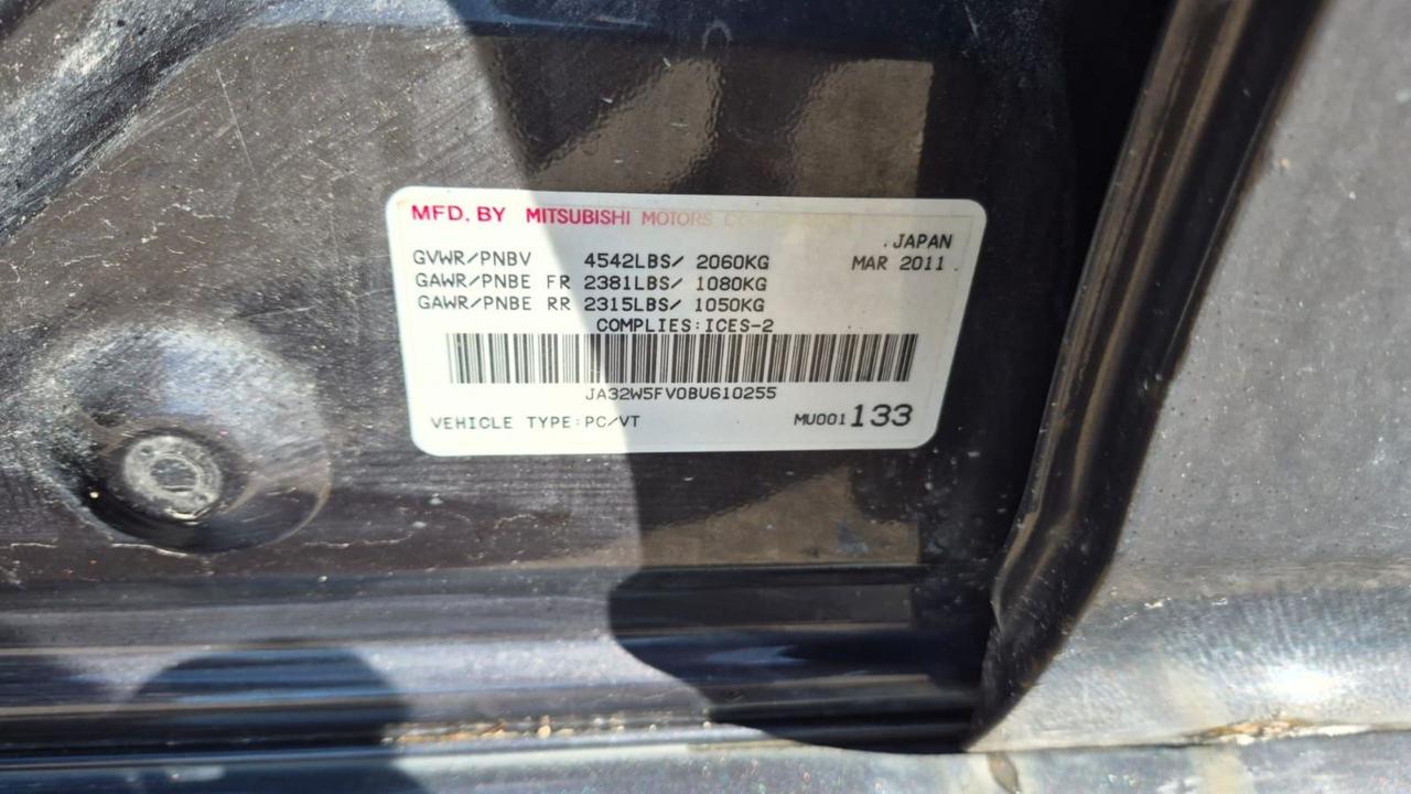 2011 Mitsubishi Lancer EVOLUTION MR, TURBO, AWD, AS IS SPECIAL Photo