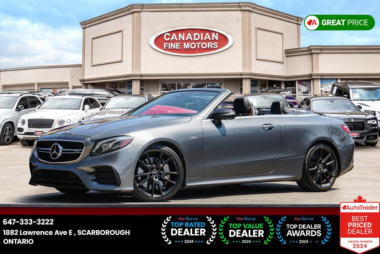 <div class=p-8 flex flex-col space-y-2 print:hidden border-t><div class=vdp-description prose><p>ENJOY 6 MONTHS NO PAYMENT!!<br><br><br><br>MERCEDES-BENZ&nbsp; INSPECTION AVAILABLE UPON REQUEST!!<br>***CARFAX VERIFIED UPON REQUEST***<br>,<br>GREY OVER BLACK & BROWN LEATHER INT<br><br></p><p>CONVERTIBLE, MASSAGE SEATS, NAVIGATION, HEADS-UP DISPLAY, COOLED SEATS, HEATED SEATS, REAR, AIR CONDITIONING, CRUISE CTRL, CLIMATE CONTROL, TILT WHEEL, BACKUP CAMERA, BLUETOOTH, TRACTION CONTROL, AND MORE!<br><br><br>PRICE EXCLUDES ALL APPLICABLE TAXES AND LICENSING. ALL VEHICLES, UNLESS OTHERWISE SPECIFIED CAN BE CERTIFIED FOR AN ADDITIONAL COST OF $695. OTHERWISE AS PER REGULATIONS THE VEHICLE IS NOT CERTIFIED NOT DRIVABLE.<br><br><br>**PRICE ADVERTISED ONLINE HAS A $1500 FINANCE PURCHASING CREDIT, CASH PRICE MAY DIFFER. PLEASE CONTACT THE DEALER FOR MORE INFORMATION ON CASH PURCHASE. *DO NOT REFER TO CALCULATE MY PAYMENT TAB FOR CASH PURCHASE. **<br><br><br>***FINANCING AVAILABLE**DEFERRAL OPTION AVAILABLE UP TO 6 MONTHS (NO PAYMENTS FOR 6 MONTHS)**INTEREST NOT INCLUDED IN DEFERRAL & EXTRA SUBJECT TO O.A.C</p></div></div><div class=dsp-collapse vdp-collapse p-8 flex flex-col border-t>&nbsp;</div>