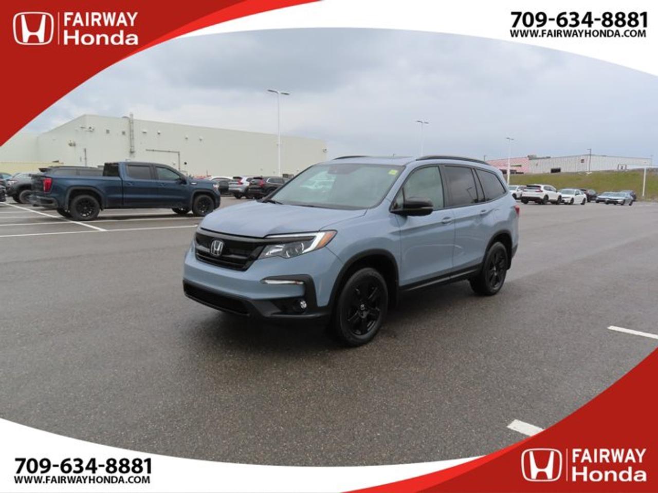Recent Arrival!Grey 2022 Honda Pilot TrailSport AWD 9-Speed Automatic 3.5L V6 SOHC i-VTEC 24V*Market Value Pricing*, AWD.Fairway Honda - Community Driven!