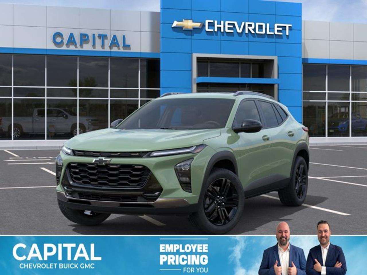 This Chevrolet Trax delivers a Turbocharged Gas 3-Cyl 1.2L/ engine powering this Automatic transmission. ENGINE, ECOTEC 1.2L TURBO DOHC DI WITH VARIABLE VALVE TIMING (VVT) (137 hp [102 kW] @ 5000 rpm, 162 lb-ft of torque [219 N-m] @ 2500 rpm) (STD), Wireless Apple CarPlay/Wireless Android Auto, Wipers, front intermittent, variable speed.* This Chevrolet Trax Features the Following Options *Wiper, rear, intermittent, Windows, power rear, express down, Window, power, front passenger with express down, Window, power, driver with express down, Wi-Fi Hotspot capable (Terms and limitations apply. See onstar.ca or dealer for details.), Wheels, 18 (45.7 cm) Black-painted aluminum, Wheel, spare, 16 (40.6 cm) steel, Visors, driver and front passenger vanity mirrors, covered, Vehicle health management, USB ports, 2, one type-A and one type-C, located within the instrument panel.* Stop By Today *Stop by Capital Chevrolet Buick GMC Inc. located at 13103 Lake Fraser Drive SE, Calgary, AB T2J 3H5 for a quick visit and a great vehicle!