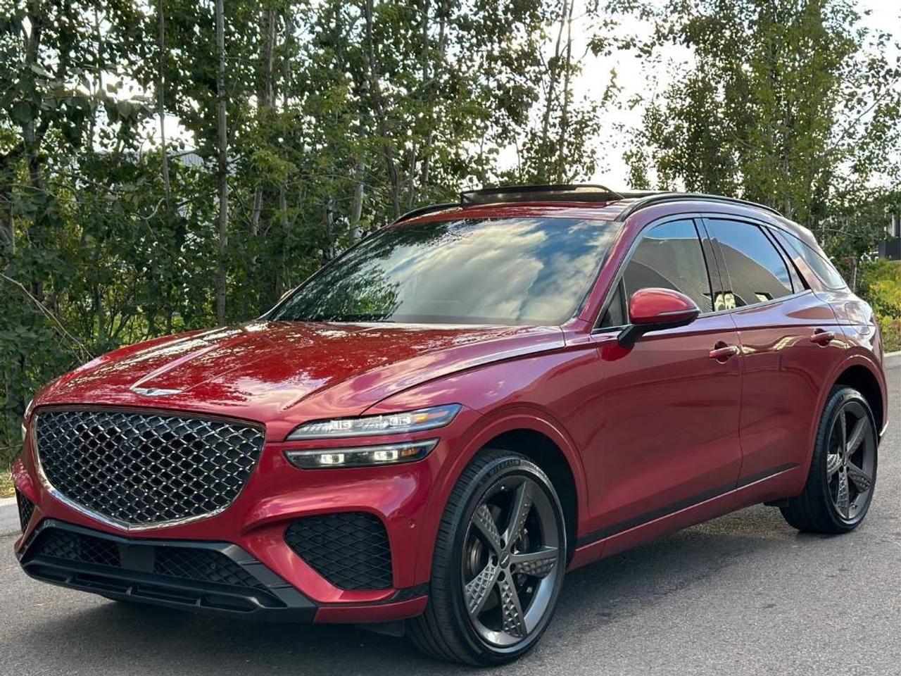 2022 Genesis GV70 3.5T Sport Plus Red Leather! Nav! CarPlay! Photo0