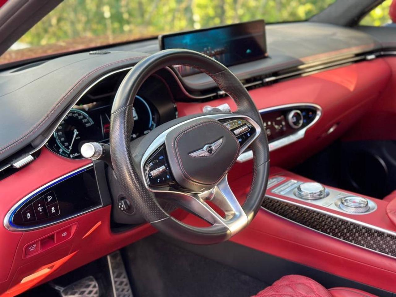 2022 Genesis GV70 3.5T Sport Plus Red Leather! Nav! CarPlay! Photo