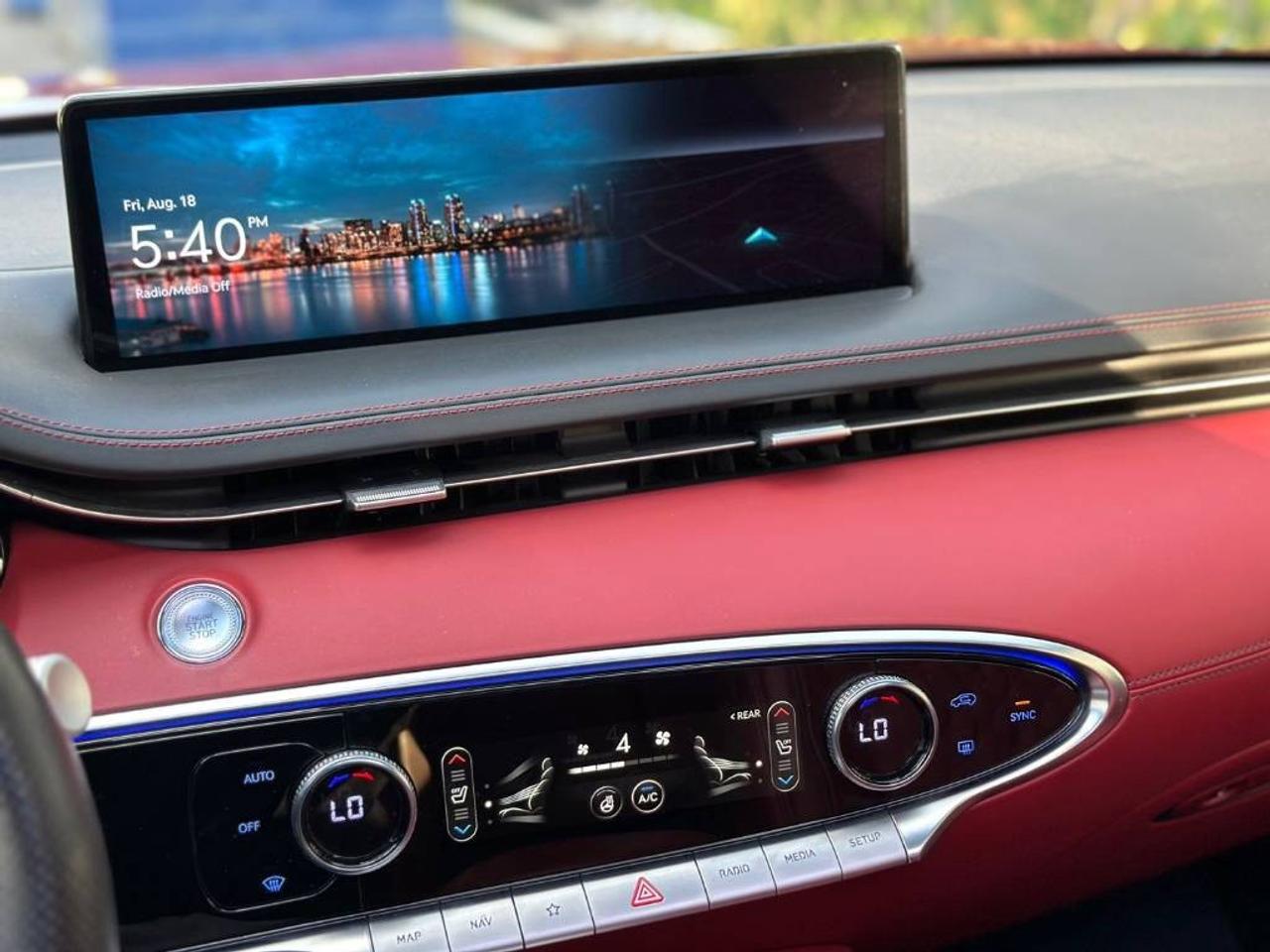 2022 Genesis GV70 3.5T Sport Plus Red Leather! Nav! CarPlay! Photo