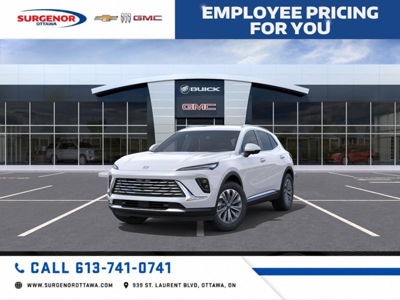 <p>Introducing the 2026 Buick Envision AWD 4dr Preferred in a striking white exterior, designed to offer a seamless drive with its all-wheel-drive capabilities. This SUV not only stands out with its clean Summit White finish but also provides a sophisticated ride with its 18" alloy wheels featuring a technical grey and machine finish.</p><p>Inside, enjoy the comforts of a sleek black interior complemented by perforated leatherette seat trim. The cabin focuses on both style and functionality, featuring front bucket seats and providing a truly luxurious touch with heated front seats and a heated steering wheel, perfect for those chilly Canadian winters.</p><p>Tech enthusiasts can revel in the latest technology integrated into this vehicle, including a heads-up display, smart device integration, and a Wi-Fi hotspot. Safety is prioritized with advanced features like lane assist, a backup camera, and parking sensors. Additionally, enjoy the intuitive navigation system and adaptive cruise control for a secure and controlled driving experience.</p><p>Ideal for professionals and families who appreciate cutting-edge design coupled with practicality. Don't miss out on this impeccable new SUV that embodies both elegance and innovation. Contact Surgenor Chevrolet Buick GMC Cadillac for more information and take a step towards owning this remarkable vehicle.</p>