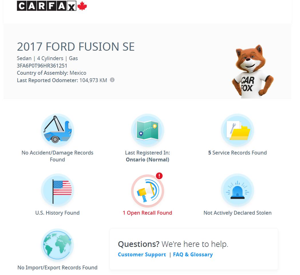2017 Ford Fusion 2.0L SE AWD+CLEAN CARFAX+Leather+Roof+GPS+Camera Photo4