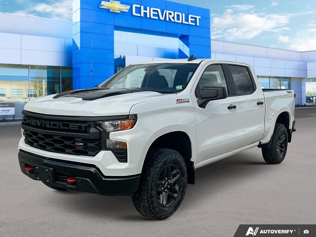 Price Includes Added Accessories Plus Engine Block Heater | Integrated Trailer Brake Controller | Chevytec Spray-on Liner | Rear Wheelhouse Liner
The 2026 Silverado 1500 Custom Trail Boss is built for those who take their off-road capability seriously. Equipped with the Z71 Off-Road package featuring a 2 lift, monotube shocks, Hill Descent Control, and skid plates  plus the proven 5.3L EcoTec3 V8 under the hood  this truck is ready to handle whatever terrain you throw at it. With Summit White exterior, Jet Black interior, and a factory-order build arriving soon, this one is configured exactly right.

- Z71 Off-Road Suspension with 2 lift and monotube shocks for serious trail performance
- 5.3L EcoTec3 V8 engine paired with 4WD and a 3.42 rear axle ratio for confident towing and hauling
- Hill Descent Control and auto-locking rear differential for tackling steep or slippery terrain
- Heavy-duty skid plates protecting vital underbody components off the beaten path
- 10-way power driver seat, 120V interior and bed-mounted power outlets for comfort and utility
- HD Rear Vision Camera, StabiliTrak with Proactive Roll Avoidance, and a full suite of airbags for safety on and off-road
- Trailering Package included with 7-pin and 4-pin connectors and Hitch Guidance for easy trailer hookup
- High gloss Black front and rear bumpers with CornerStep rear bumper and LED cargo lighting for tough, functional style

This Trail Boss is a factory order with arrival coming soon  now is the perfect time to get ahead of it. Reserve your build, start your purchase online, or contact our team at Birchwood Chevrolet Buick GMC with any questions. Visit us at birchwoodchevrolet.ca or come see us in person to get the process started.
See three brands under one roof at Birchwood Chevrolet Buick GMC  the only place in Winnipeg where you can compare GMC, Chevrolet, and Buick all in one visit. Save yourself some time, see a great selection, and learn everything you need to know. 

Your Experience is Everything at Birchwood Chevrolet Buick GMC. 

Click, call (204) 837-5811, or visit Birchwood Chevrolet Buick GMC at the Birchwood Auto Park, 3965 Portage Avenue West at the Perimeter.

Dealer Permit #4240.
Dealer permit #4240
