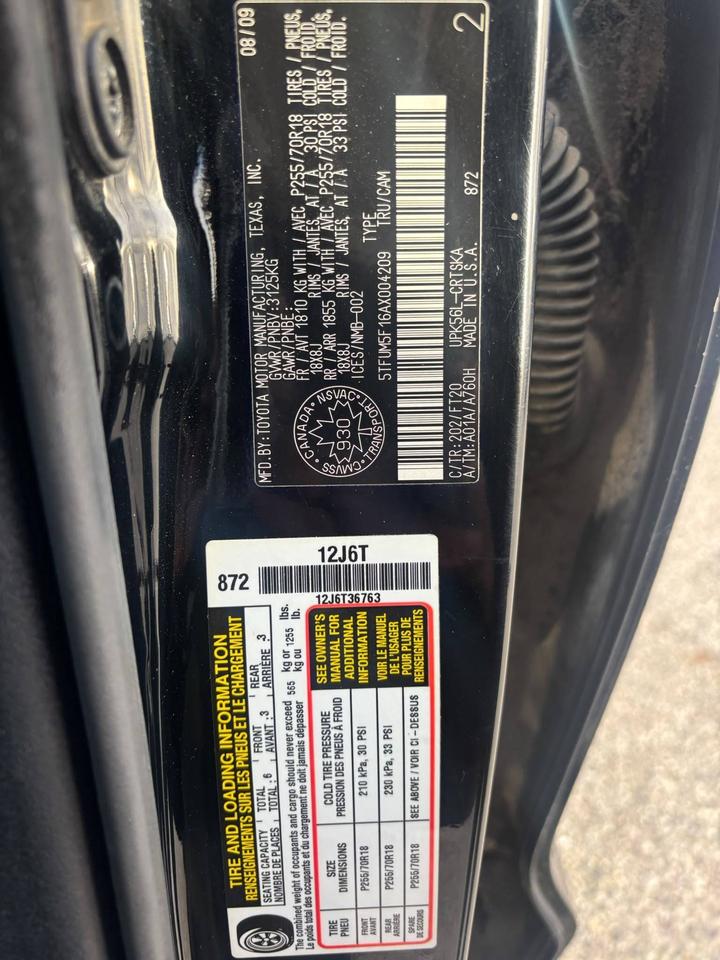 2010 Toyota Tundra 4WD Double Cab 146" 4.6L SR5 Photo