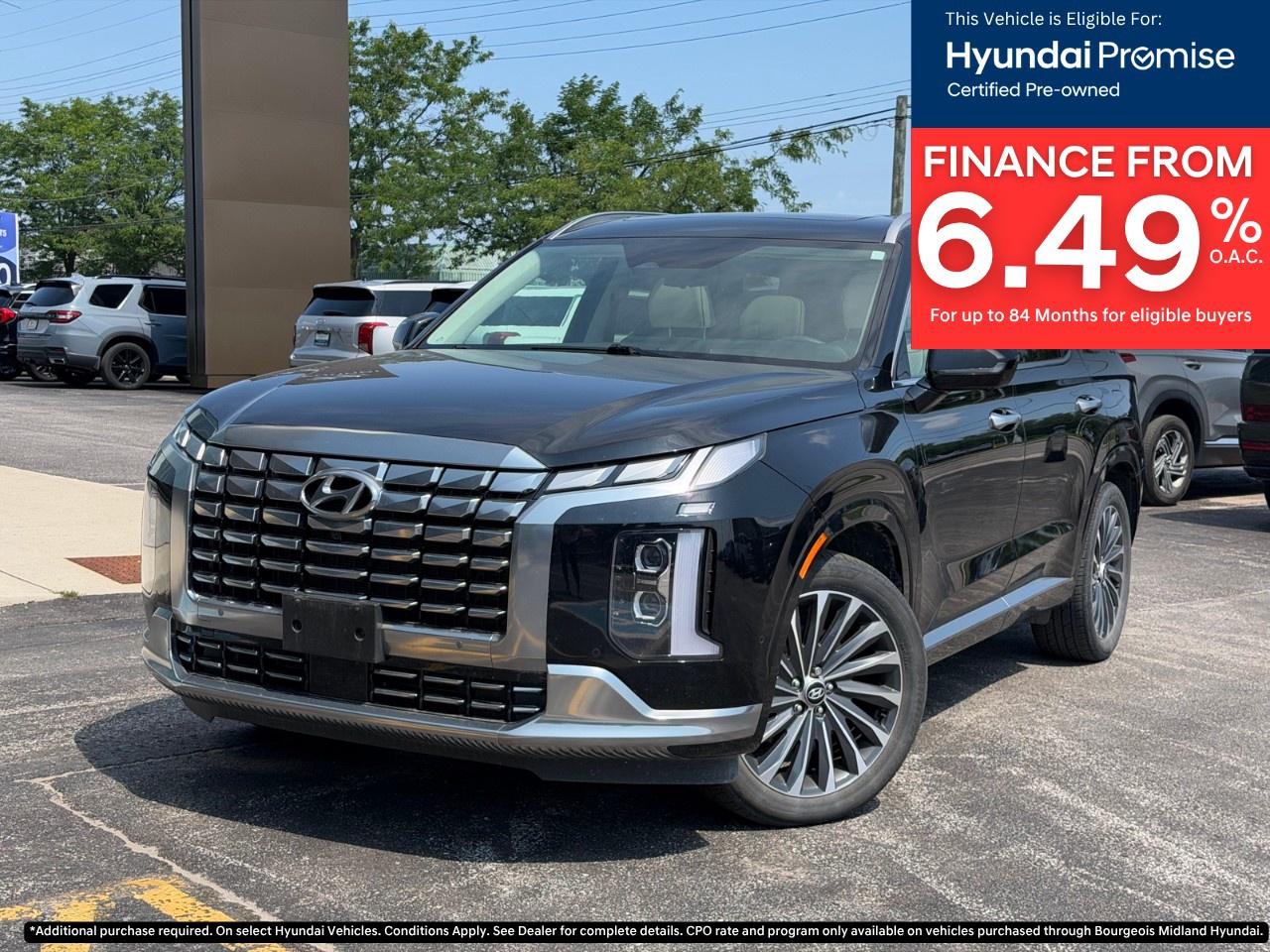 Used 2024 Hyundai PALISADE Ultimate Calligraphy w/Beige 7-Passenger AWD for sale in Midland, ON
