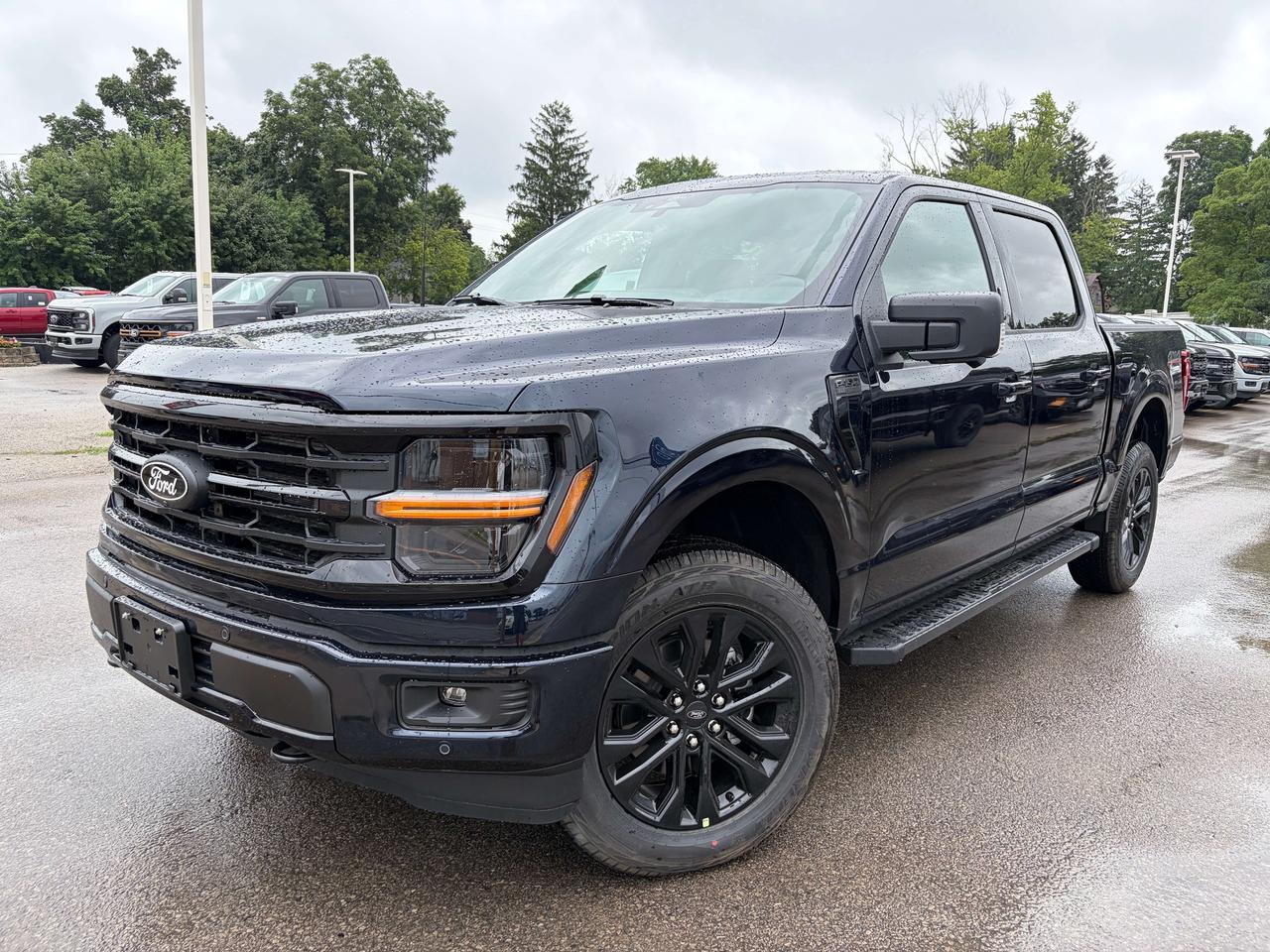 <p>Get ready to experience the ultimate in capability and style with the brand new 2026 Ford F-150 XLT 4WD SuperCrew, now available at Winegard Ford. This isnt just a truck; its your partner for every adventure, from conquering tough job sites to embarking on weekend getaways. With its rugged 4-wheel drive system and the powerful 5.0L V8 engine, youll have the confidence to tackle any terrain Canada throws your way. The spacious SuperCrew cabin ensures everyone rides in comfort, while the 5.5-foot box offers ample space for all your gear.</p>
<p>The 2026 F-150 XLT is designed to impress, both inside and out. The XLT Black Appearance Package Plus adds a striking visual appeal with its black grille, black exterior badging, and sleek 20-inch gloss black painted aluminum wheels. Inside, youll find a driver-focused cockpit with intuitive controls and a wealth of features designed to make every drive more enjoyable and productive. From its advanced safety systems to its thoughtful storage solutions, this F-150 is built to exceed your expectations.</p>
<p>Here are five features that truly make this 2026 Ford F-150 XLT stand out:</p>
<ul>
<li><strong>Powerful 5.0L V8 Engine:</strong> Unleash impressive towing and hauling power, ensuring youre ready for any challenge.</li>
<li><strong>XLT Black Appearance Package Plus:</strong> Turn heads with a bold, aggressive look featuring black accents, body-colour bumpers, and striking 20-inch gloss black wheels.</li>
<li><strong>Bed Utility Package:</strong> Maximize your trucks functionality with LED box lighting, convenient bed storage boxes, and a versatile tailgate step with a built-in work surface.</li>
<li><strong>BLIS (Blind Spot Information System) with Cross-Traffic Alert:</strong> Drive with enhanced awareness and confidence, knowing the F-150 is looking out for your blind spots and alerting you to approaching traffic when reversing.</li>
<li><strong>Collision Mitigation-Front with AEB and Intersection Assist:</strong> Benefit from advanced safety technology designed to help prevent or reduce the severity of frontal collisions, even assisting at intersections.</li>
</ul>
<p><strong><em>Powered by AutoIntelligence™</em></strong></p>
<p>Vehicle information has been generated using artificial intelligence and is provided for informational purposes only. While efforts are made to ensure accuracy, please confirm all details directly with the dealer.</p>
