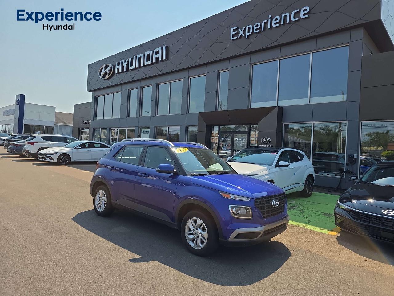 Recent Arrival! 
Blue 2025 Hyundai Venue Preferred FWD CVT I4

New Tires, Clean Carfax Report, Apple CarPlay & Android Auto, Auto High-beam Headlights, Heated door mirrors, Heated front seats, Leather steering wheel, Power door mirrors, Wheels: 15" Aluminum Alloys

Certified Pre-Owned!<b> Were PEIs Premier Credit Specialists! Good poor, bad, or new credit? Divorced? Self-Employed? We have you covered! Our Credit Specialists are on standby 24/7 to help get you behind the wheel today! APPLY FOR YOUR PRE-APPROVAL TODAY - https://www.steeleadvantagefinancing.com/7182