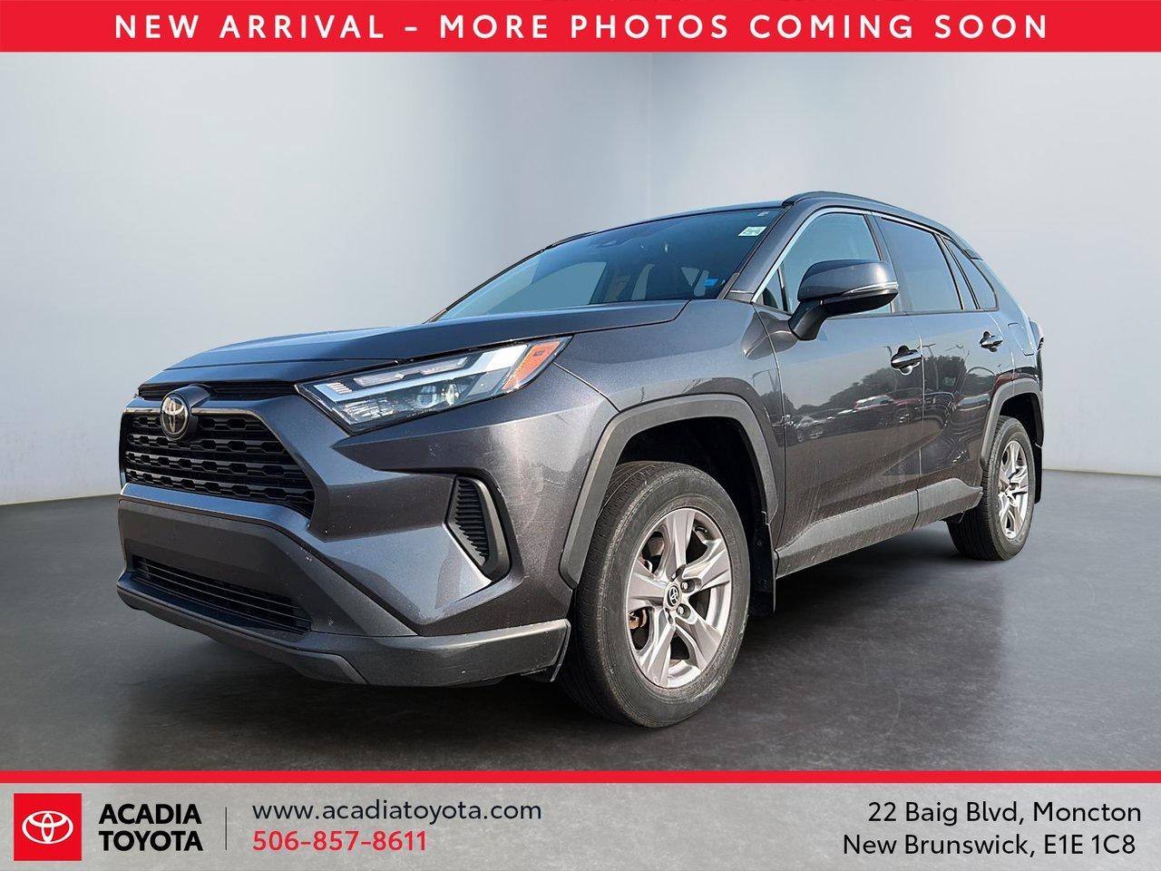 Recent Arrival! Gray 2022 Toyota RAV4 XLE AWD 8-Speed Automatic 2.5L 4-Cylinder DOHC



Sale price includes a $1,500 Finance Credit and is available to customers who finance their vehicle purchase through Acadia Toyota. Contact us for complete details and eligibility requirements.



NEW 2 YEAR MVI INSPECTION DONE HERE AT ACADIA TOYOTA, AWD, Black Cloth, 17 Alloy Wheels, 4-Wheel Disc Brakes, 6 Speakers, Apple CarPlay/Android Auto, Auto High-beam Headlights, Automatic temperature control, Brake assist, Electronic Stability Control, Exterior Parking Camera Rear, Front dual zone A/C, Power driver seat, Power Liftgate, Power moonroof, Power steering, Power windows, Remote keyless entry.